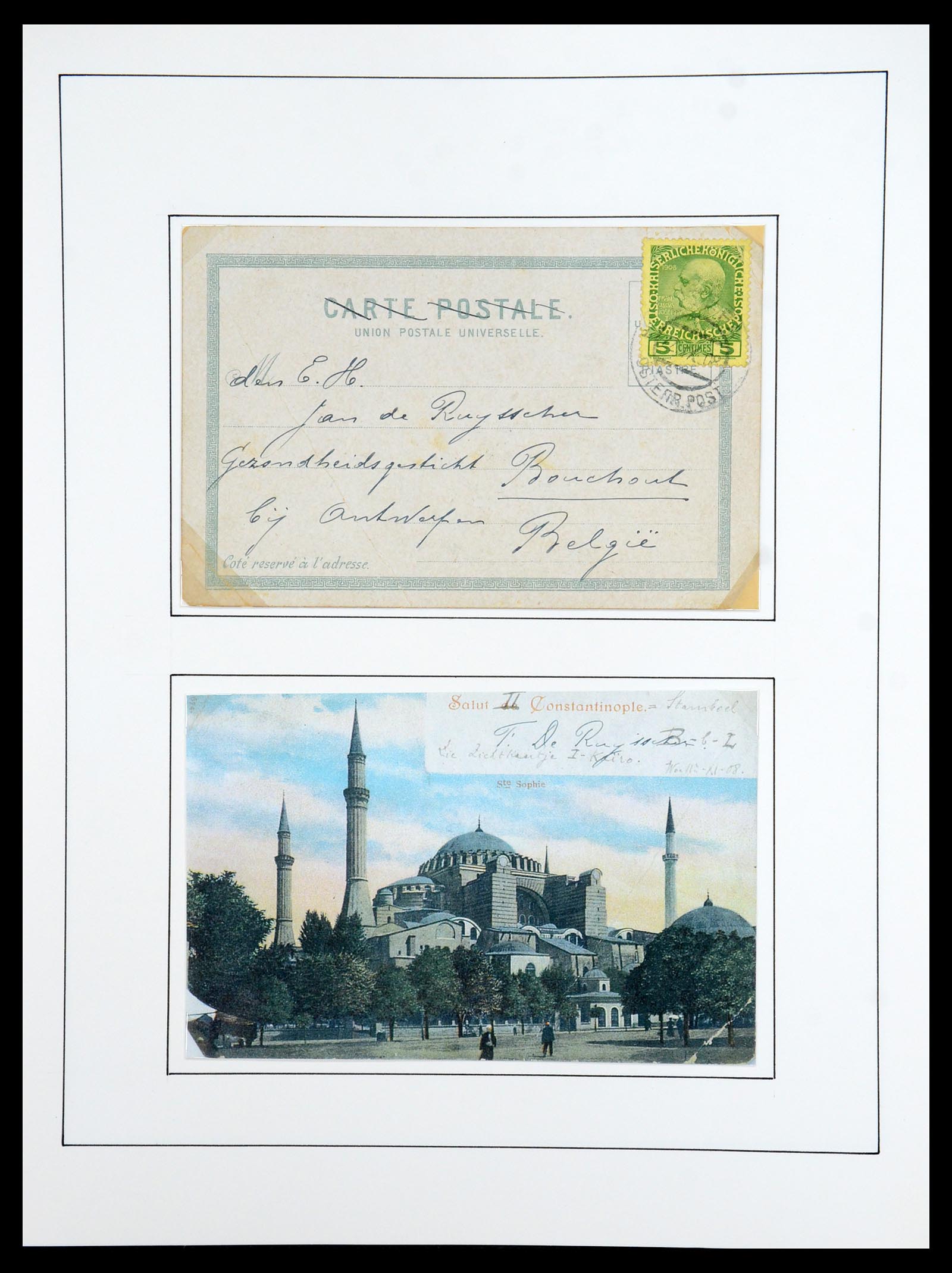 36416 012 - Postzegelverzameling 36416 Levant 1863-1918.