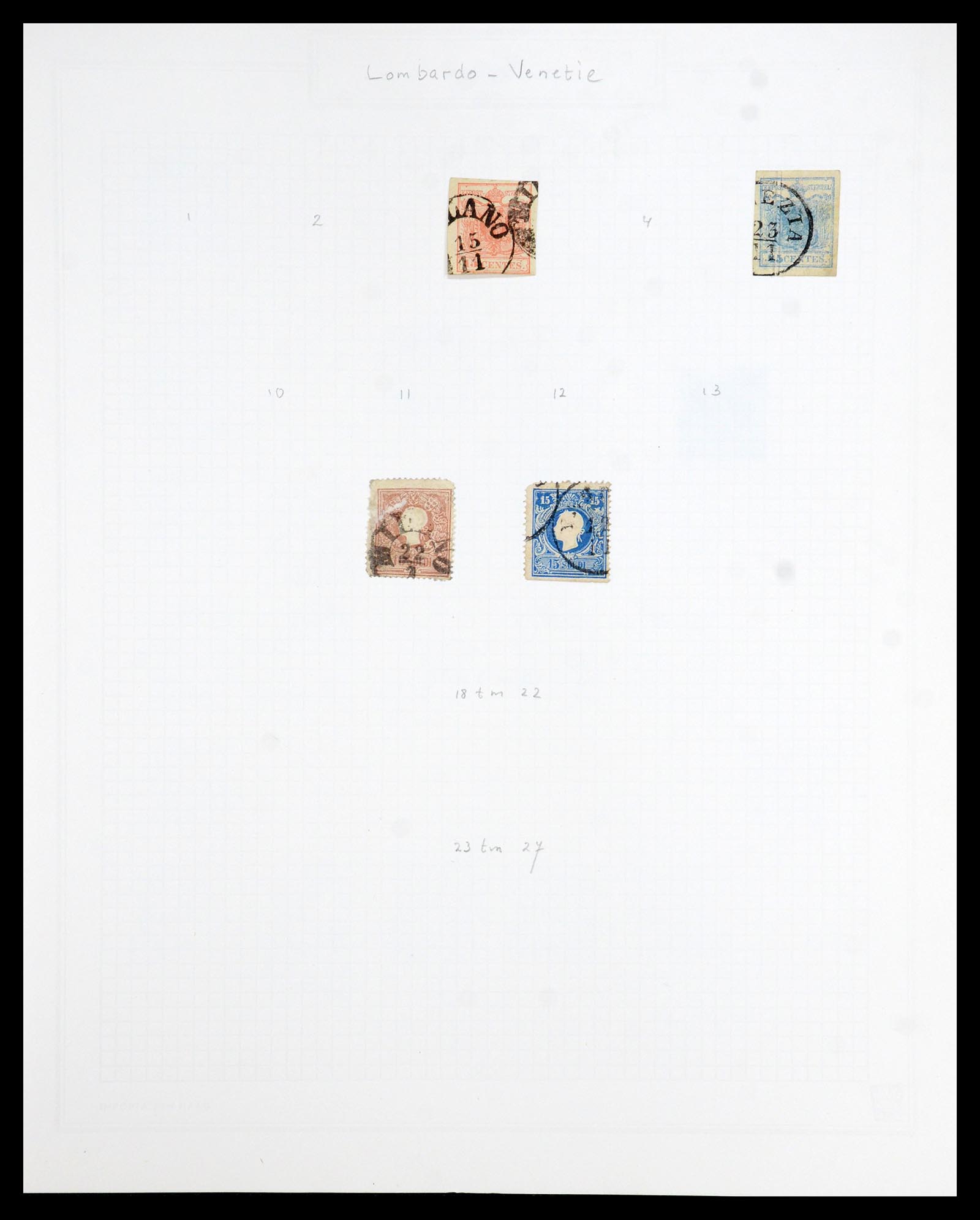 36417 003 - Postzegelverzameling 36417 Italië en Staten 1850-2001.
