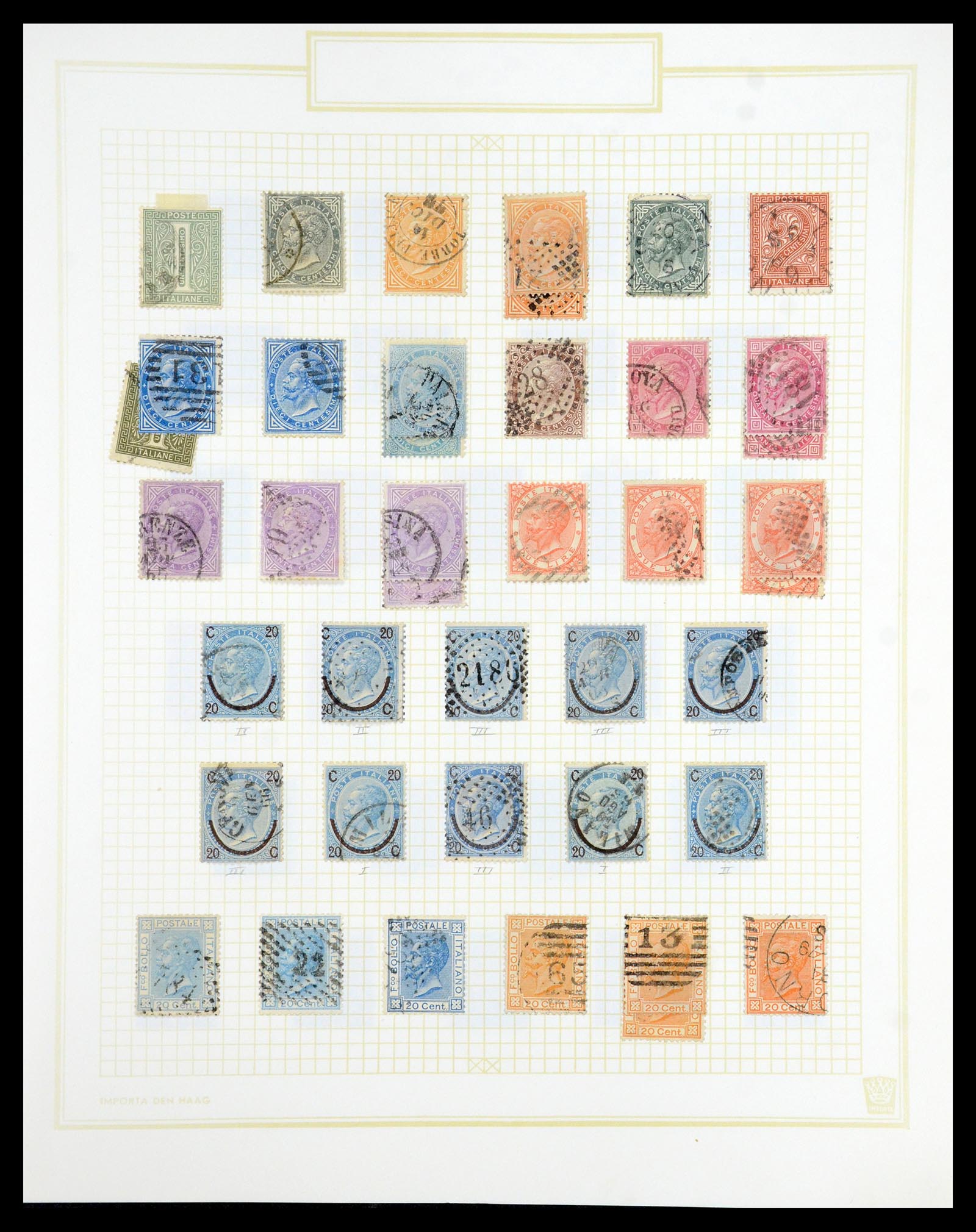 36417 008 - Postzegelverzameling 36417 Italië en Staten 1850-2001.