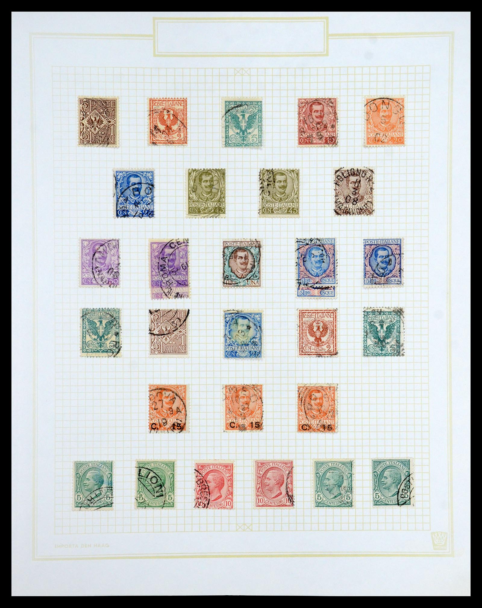 36417 011 - Postzegelverzameling 36417 Italië en Staten 1850-2001.
