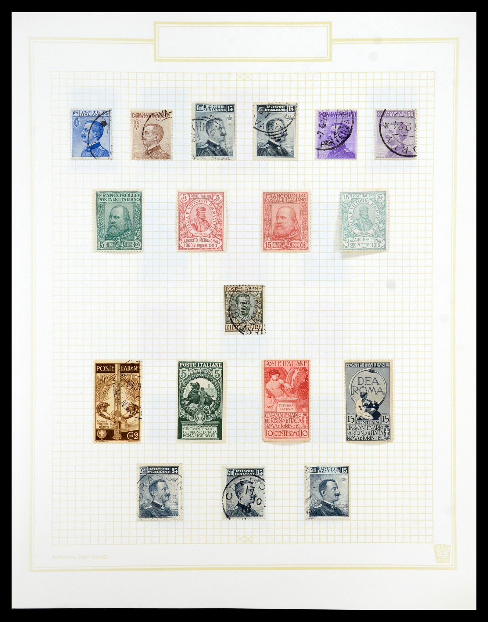 36417 013 - Postzegelverzameling 36417 Italië en Staten 1850-2001.