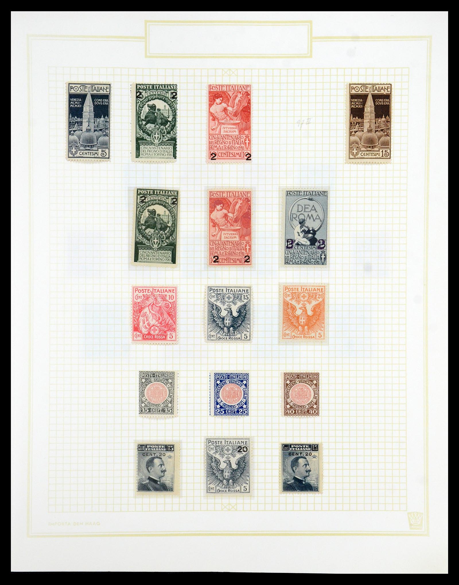 36417 014 - Postzegelverzameling 36417 Italië en Staten 1850-2001.