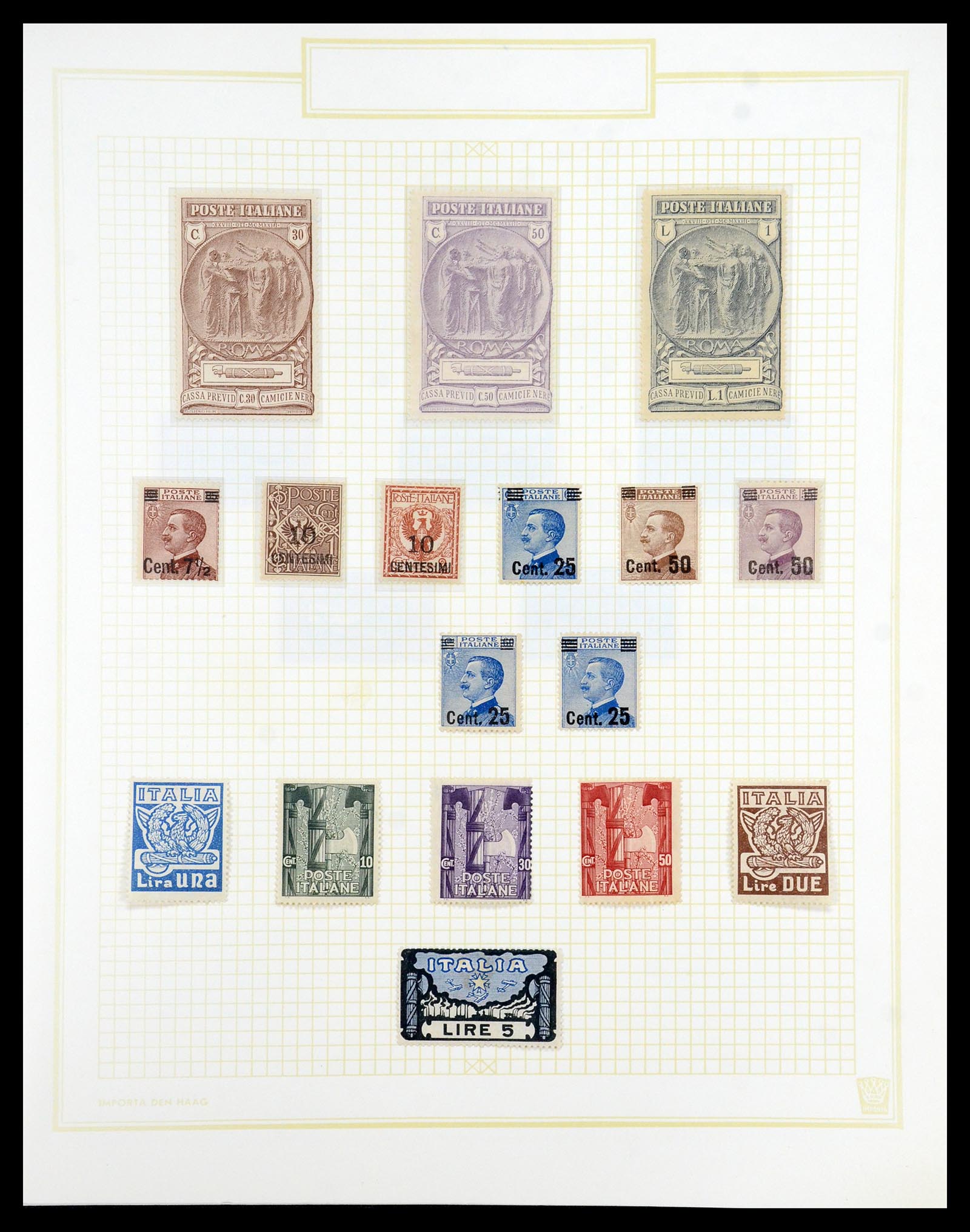 36417 017 - Postzegelverzameling 36417 Italië en Staten 1850-2001.