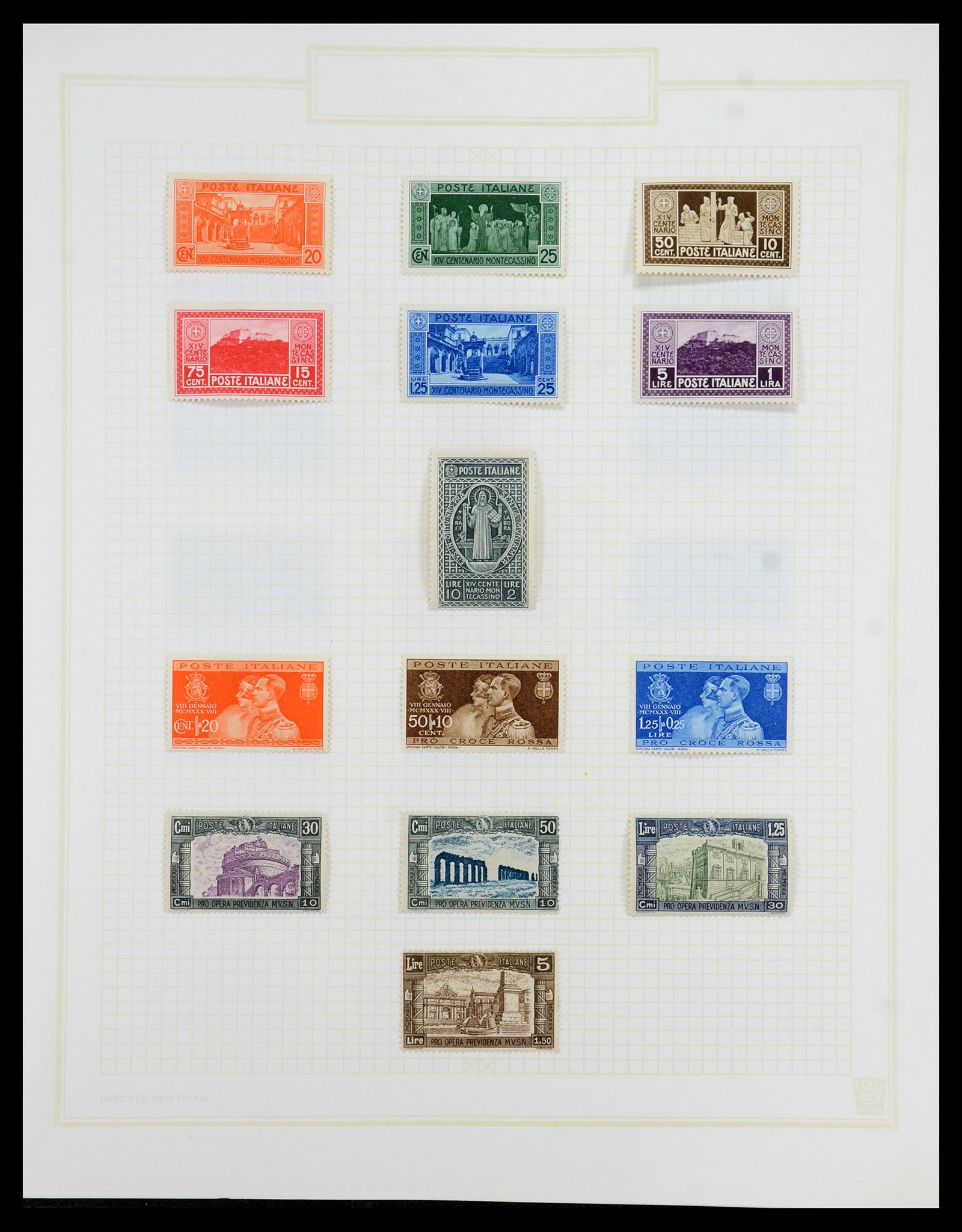 36417 025 - Postzegelverzameling 36417 Italië en Staten 1850-2001.