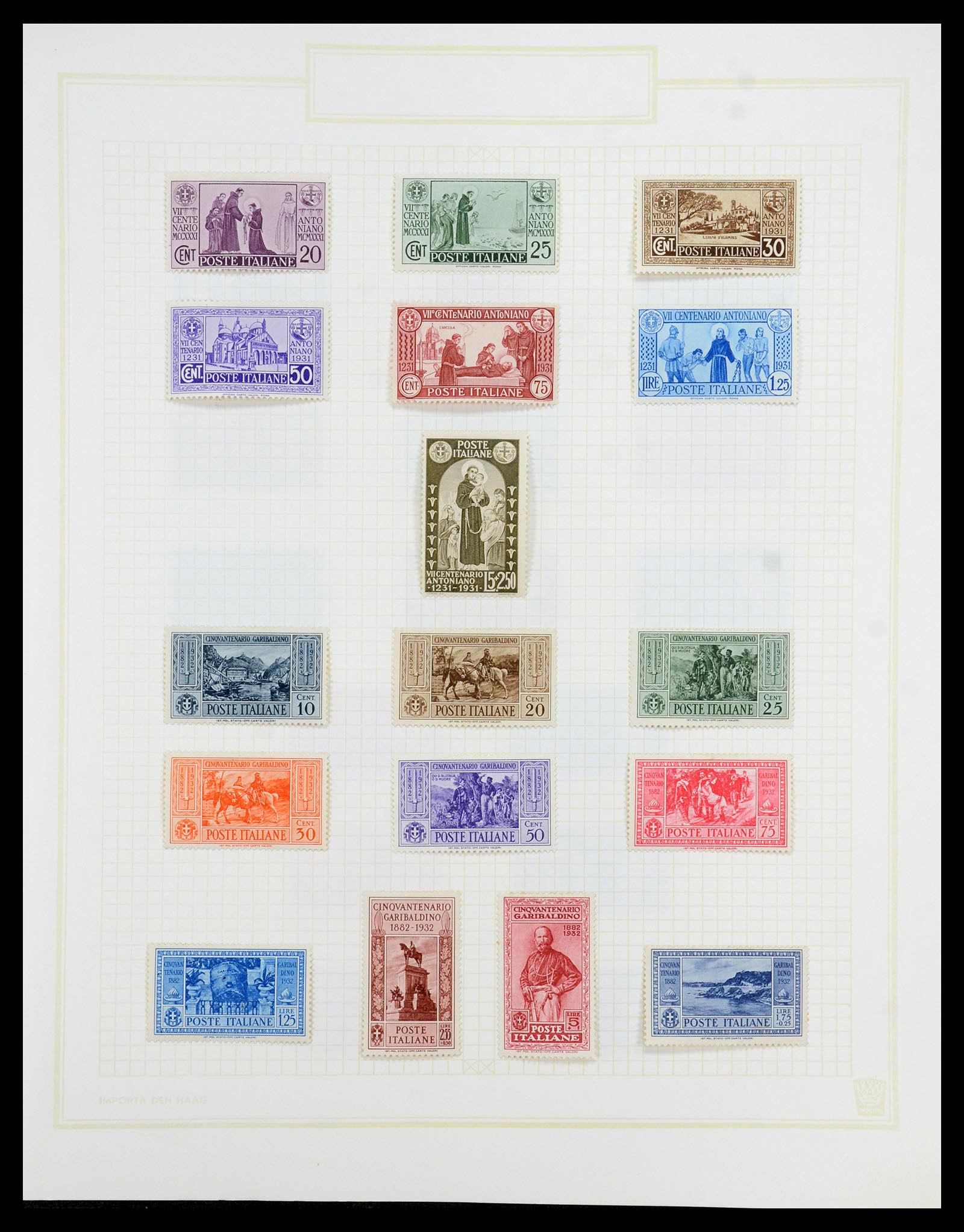 36417 027 - Postzegelverzameling 36417 Italië en Staten 1850-2001.
