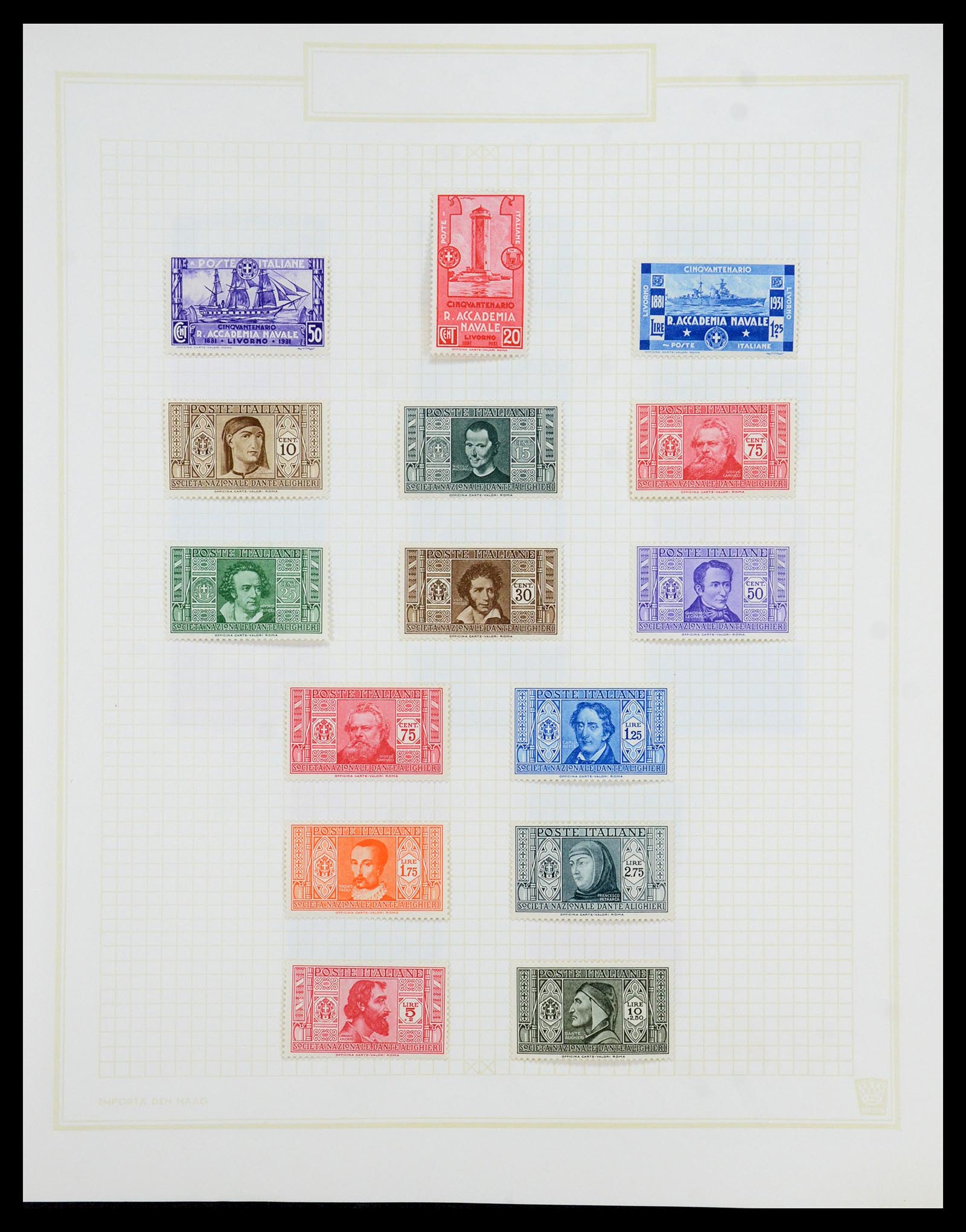 36417 028 - Postzegelverzameling 36417 Italië en Staten 1850-2001.