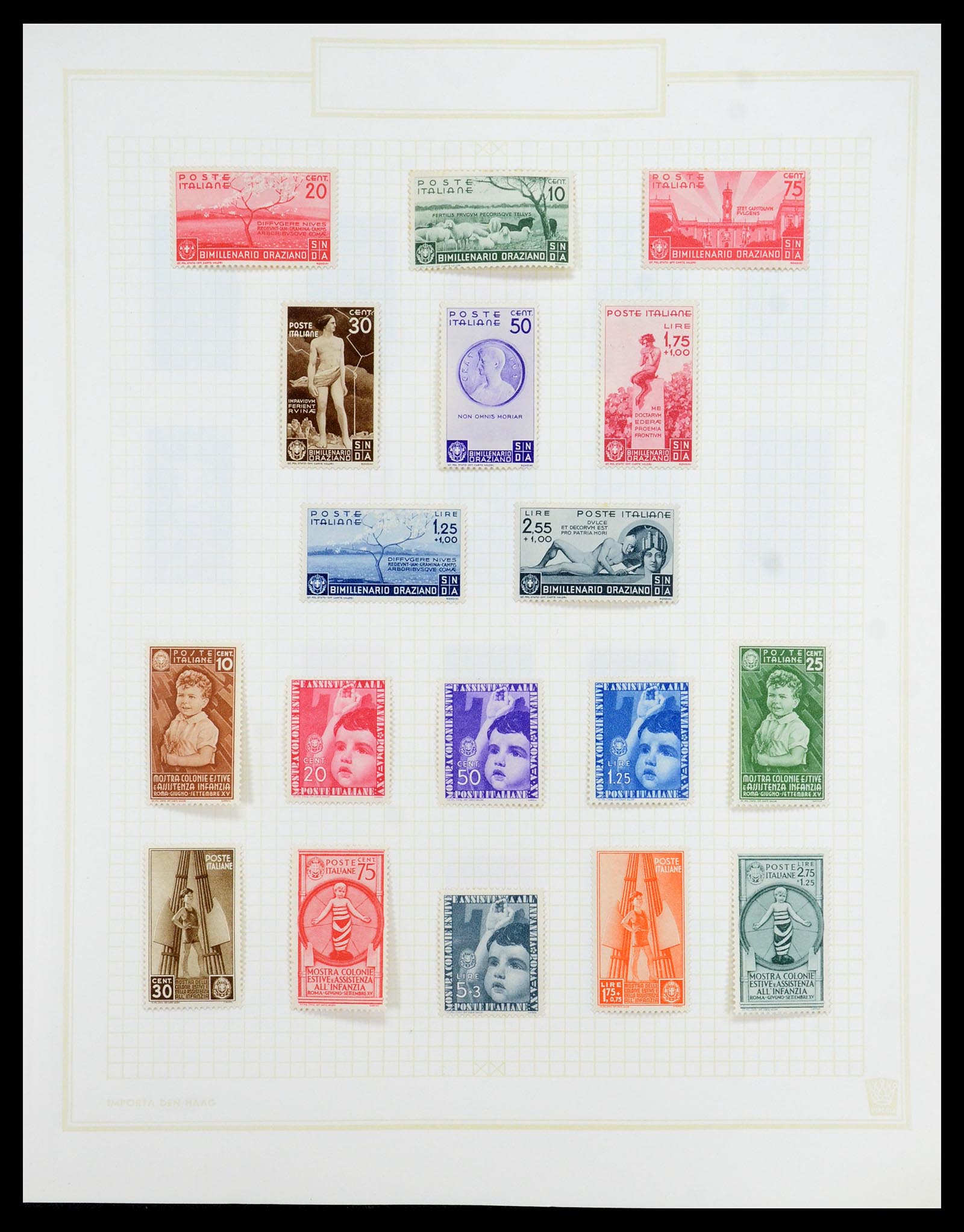 36417 034 - Postzegelverzameling 36417 Italië en Staten 1850-2001.