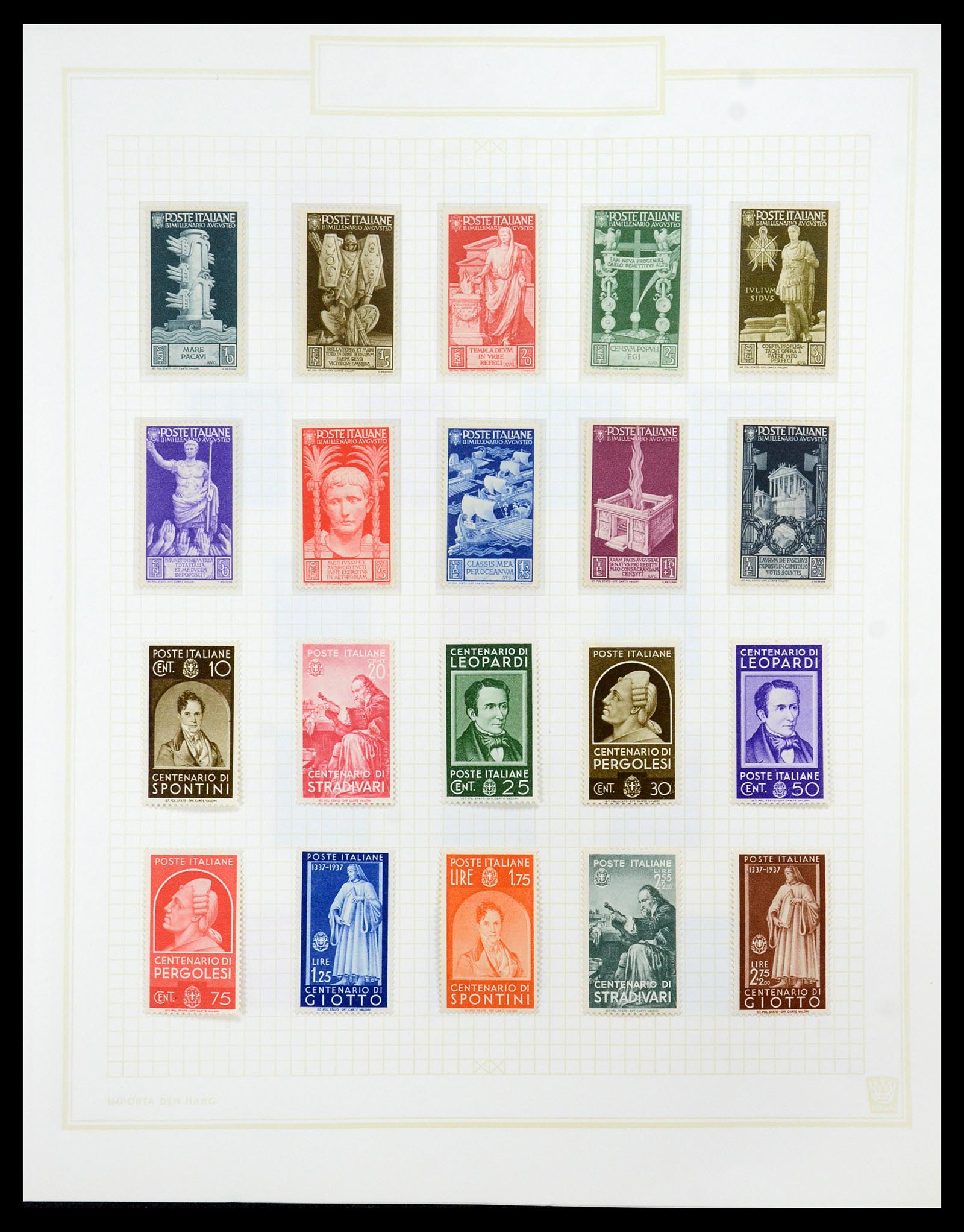 36417 035 - Postzegelverzameling 36417 Italië en Staten 1850-2001.