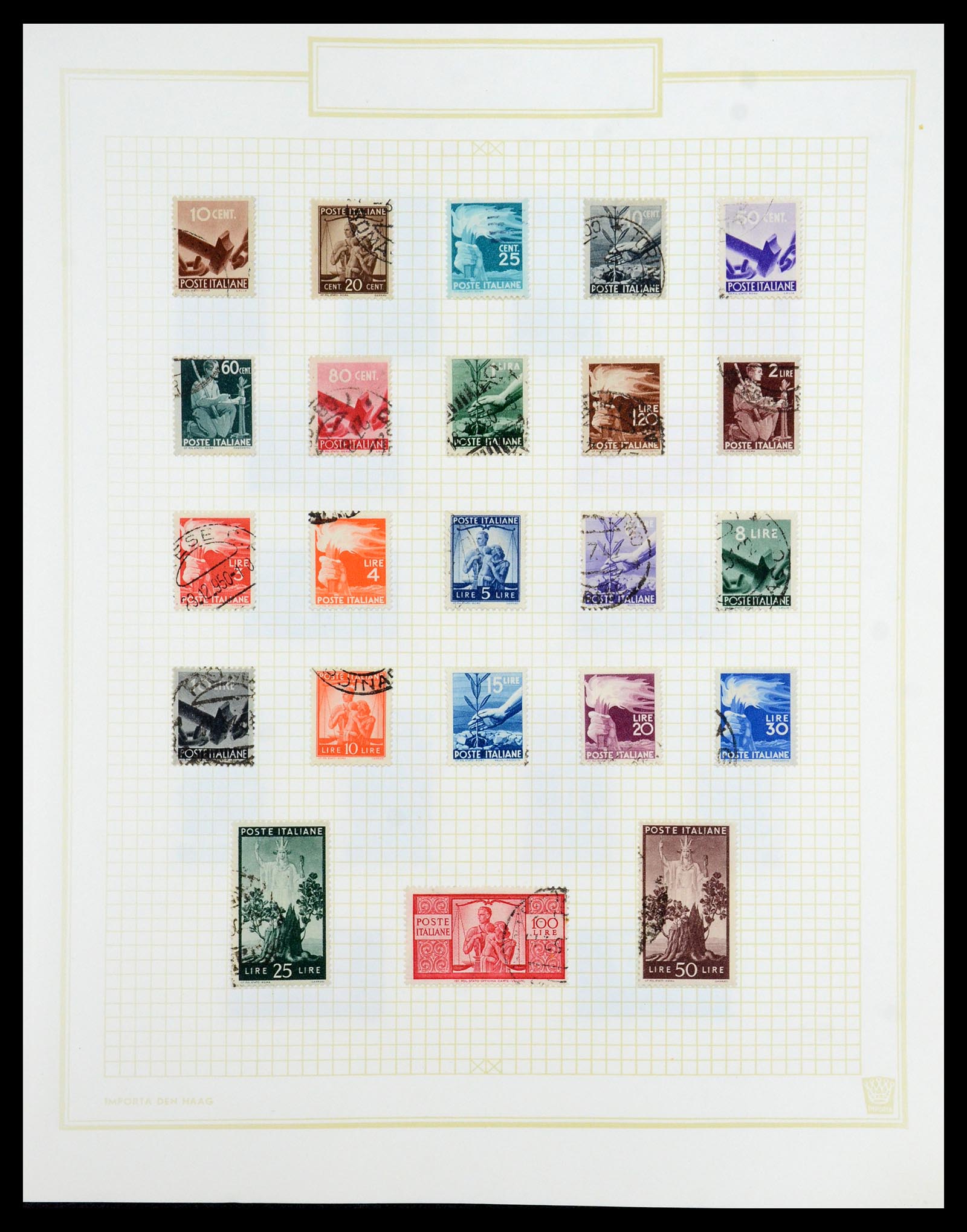 36417 041 - Postzegelverzameling 36417 Italië en Staten 1850-2001.