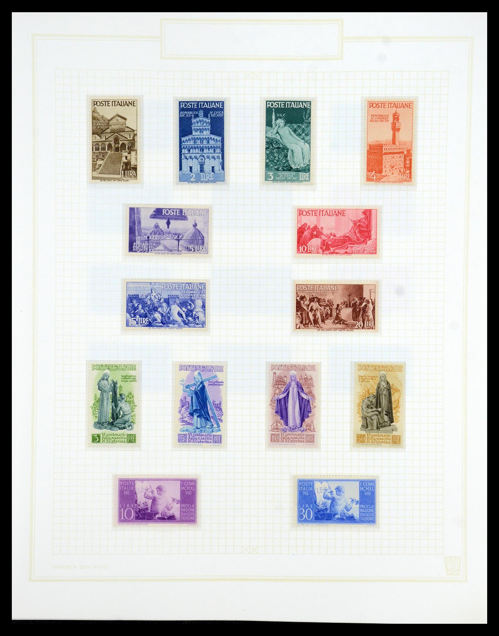 36417 042 - Postzegelverzameling 36417 Italië en Staten 1850-2001.