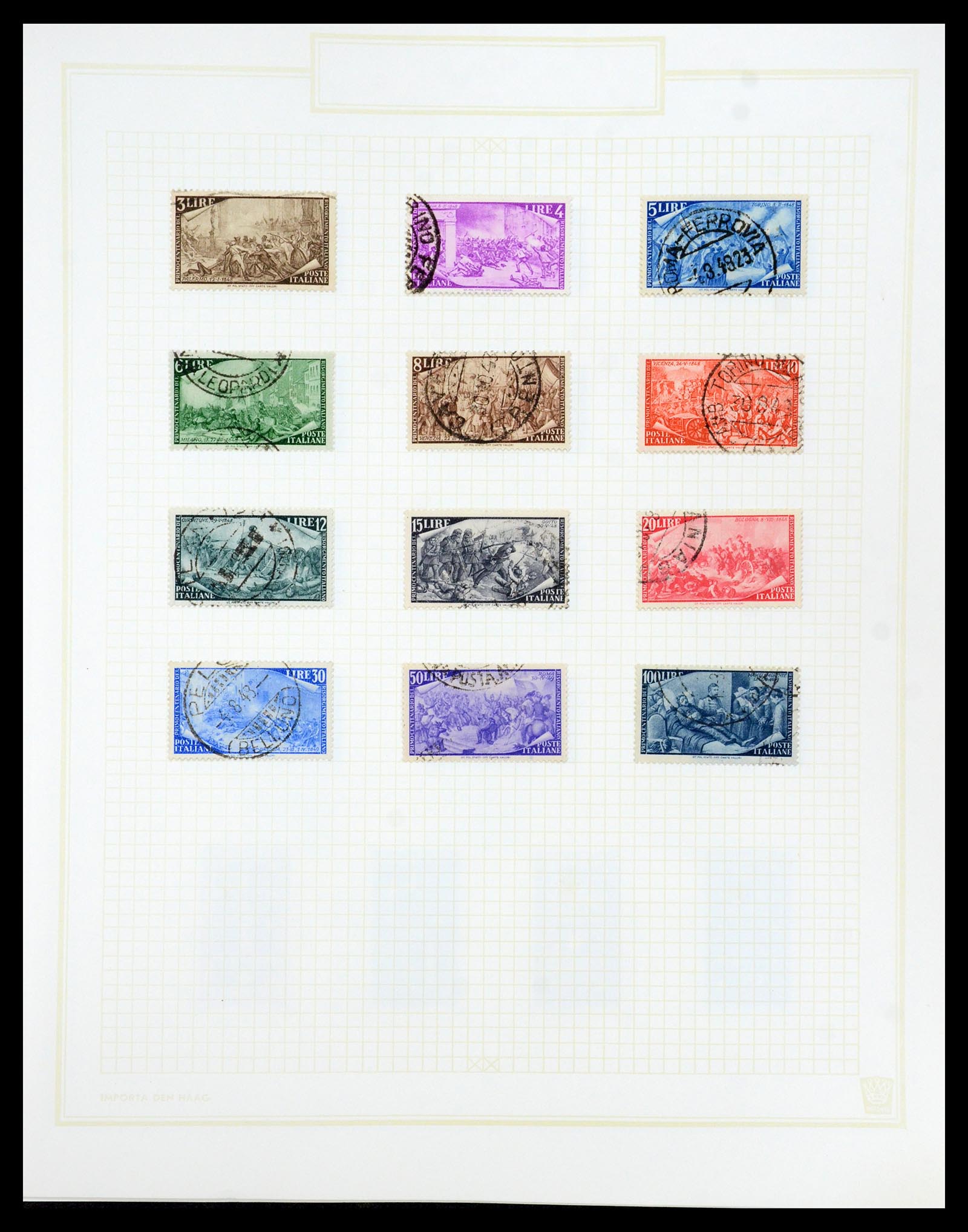 36417 043 - Postzegelverzameling 36417 Italië en Staten 1850-2001.