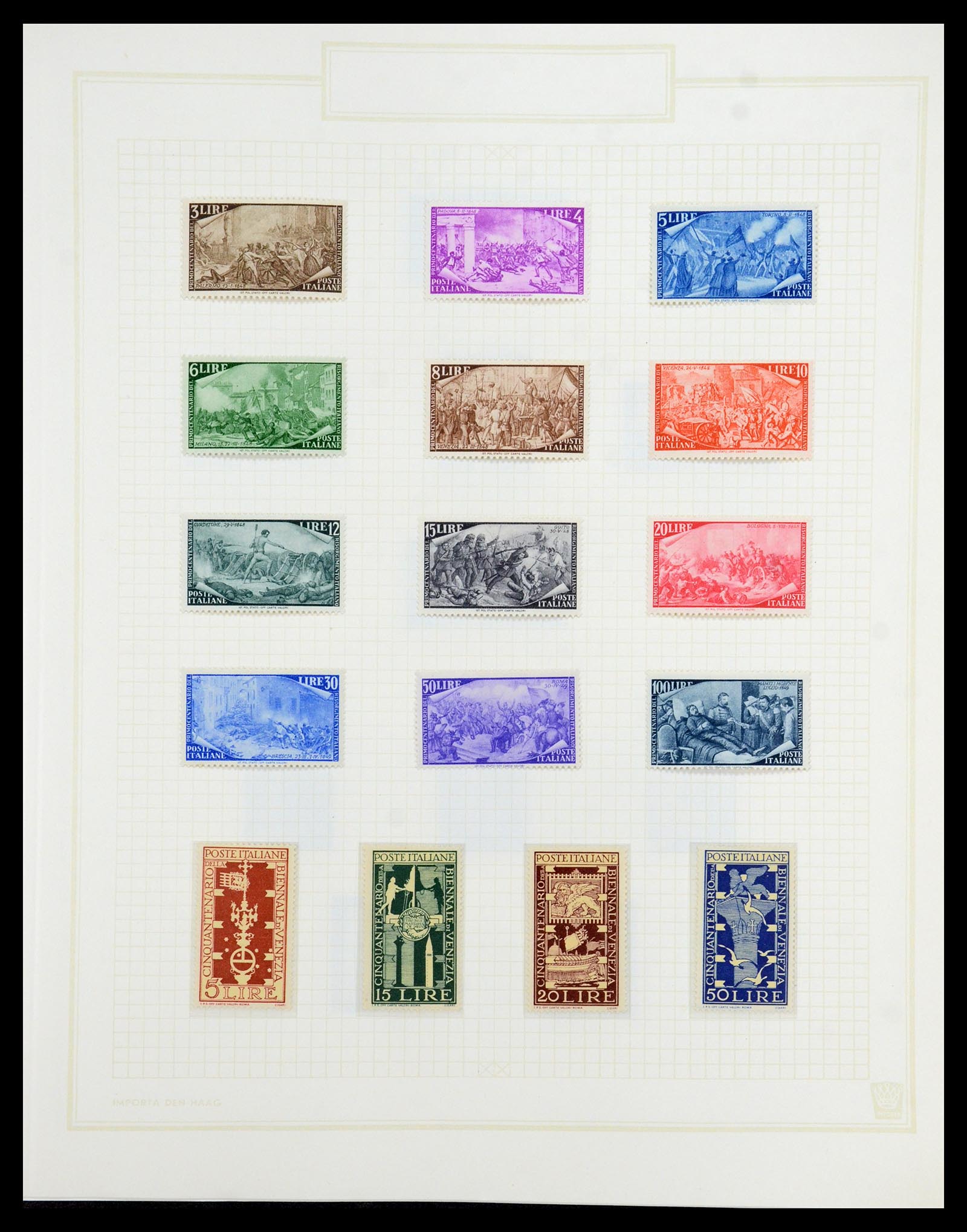 36417 044 - Postzegelverzameling 36417 Italië en Staten 1850-2001.