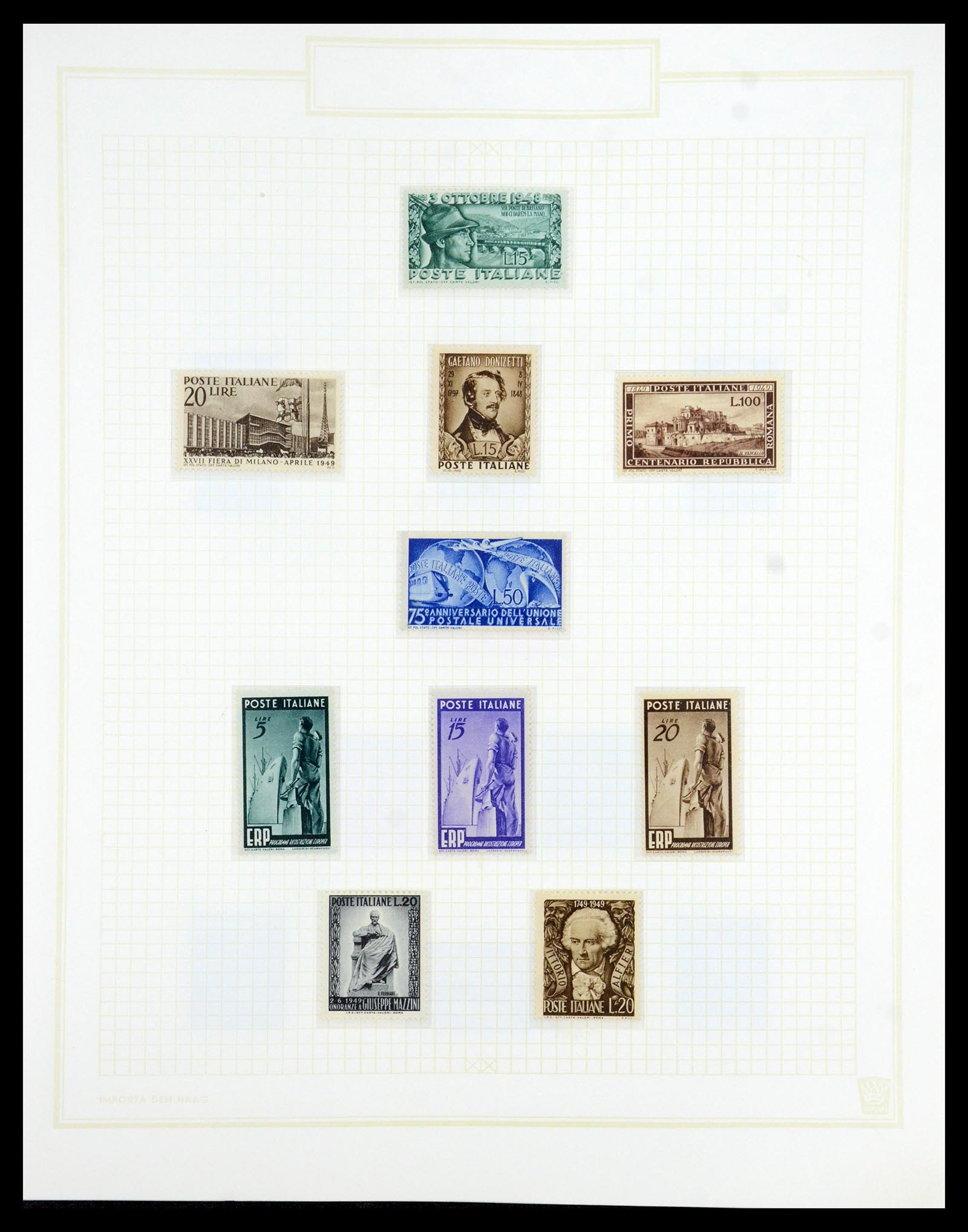 36417 045 - Postzegelverzameling 36417 Italië en Staten 1850-2001.
