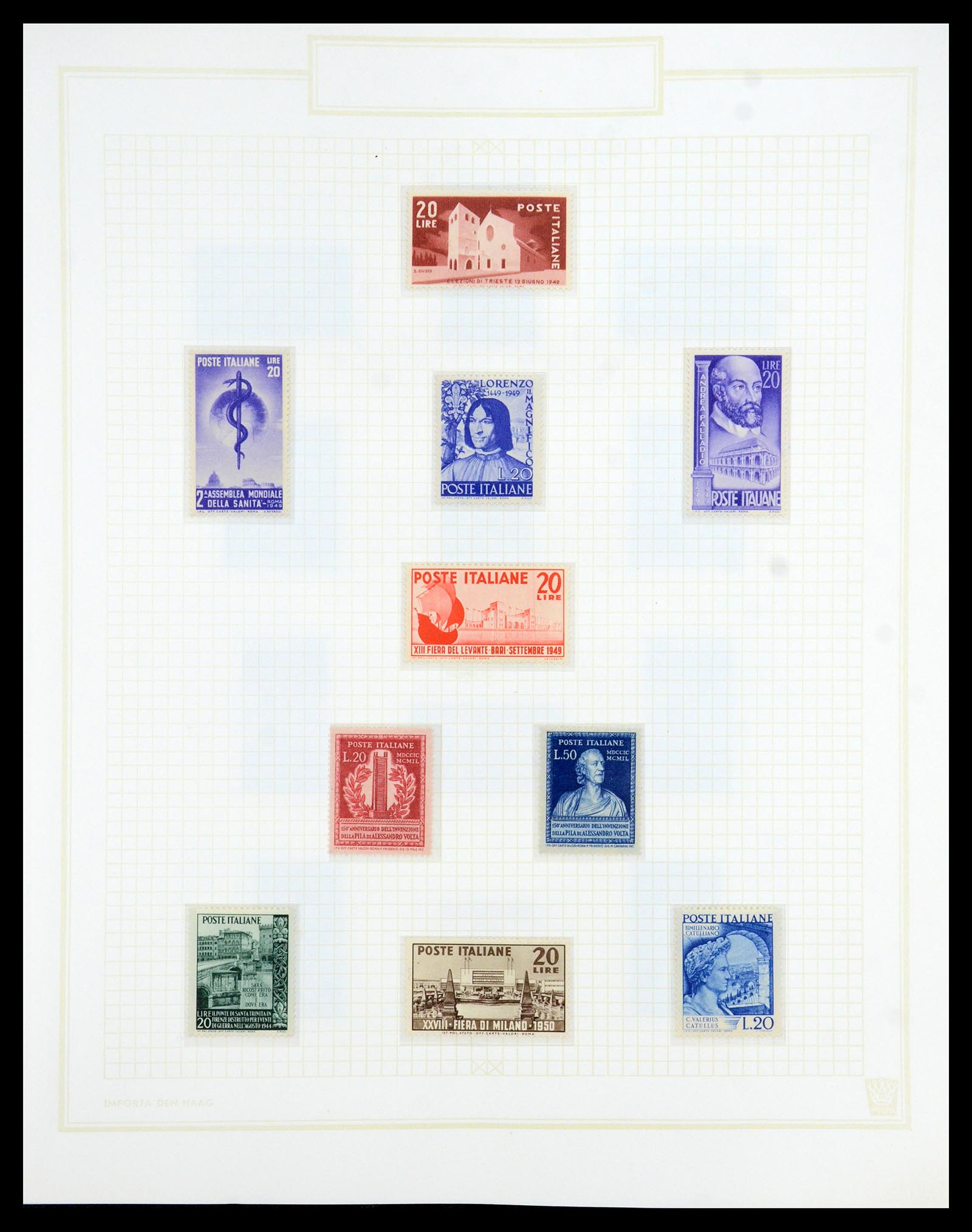 36417 046 - Postzegelverzameling 36417 Italië en Staten 1850-2001.