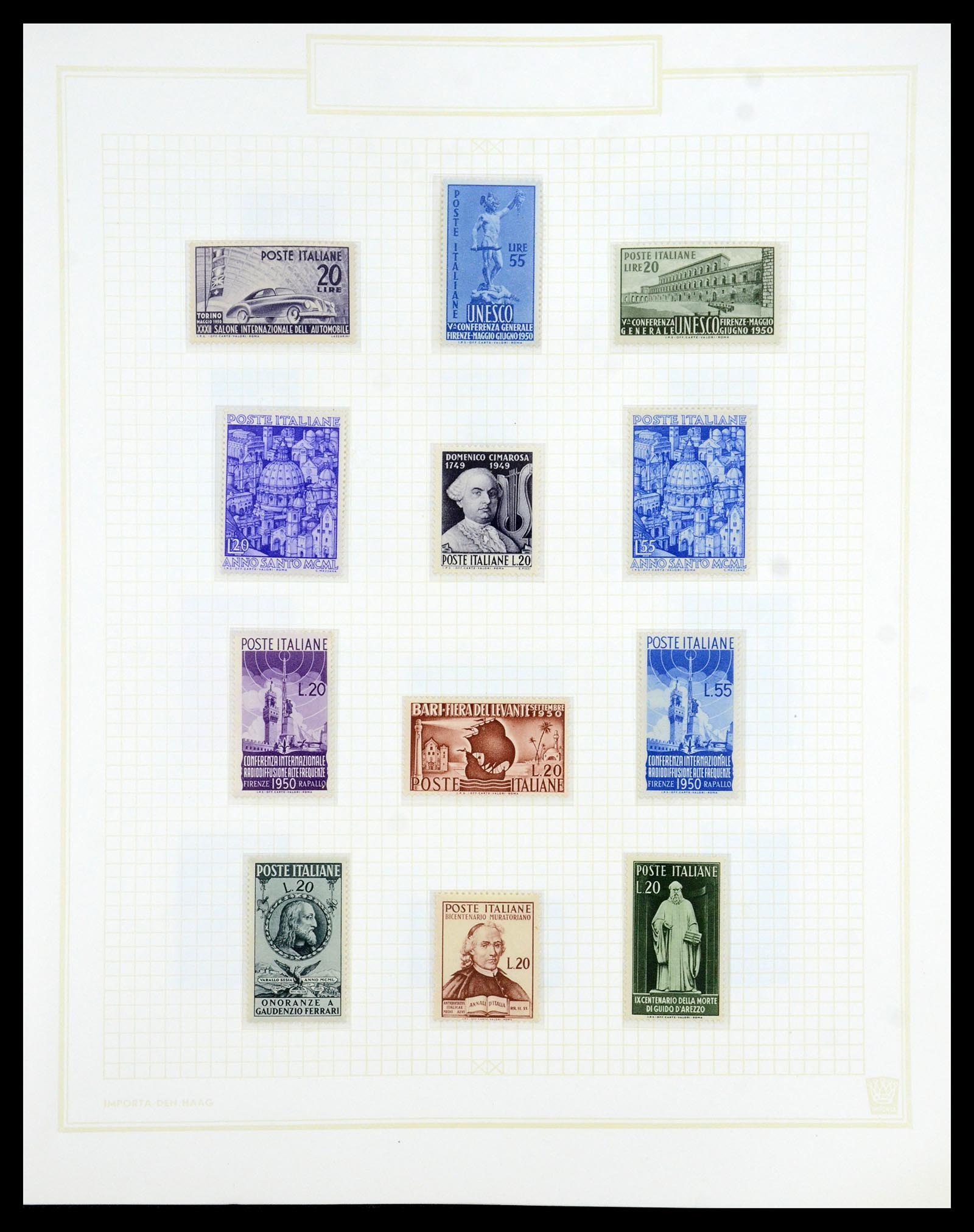 36417 047 - Postzegelverzameling 36417 Italië en Staten 1850-2001.