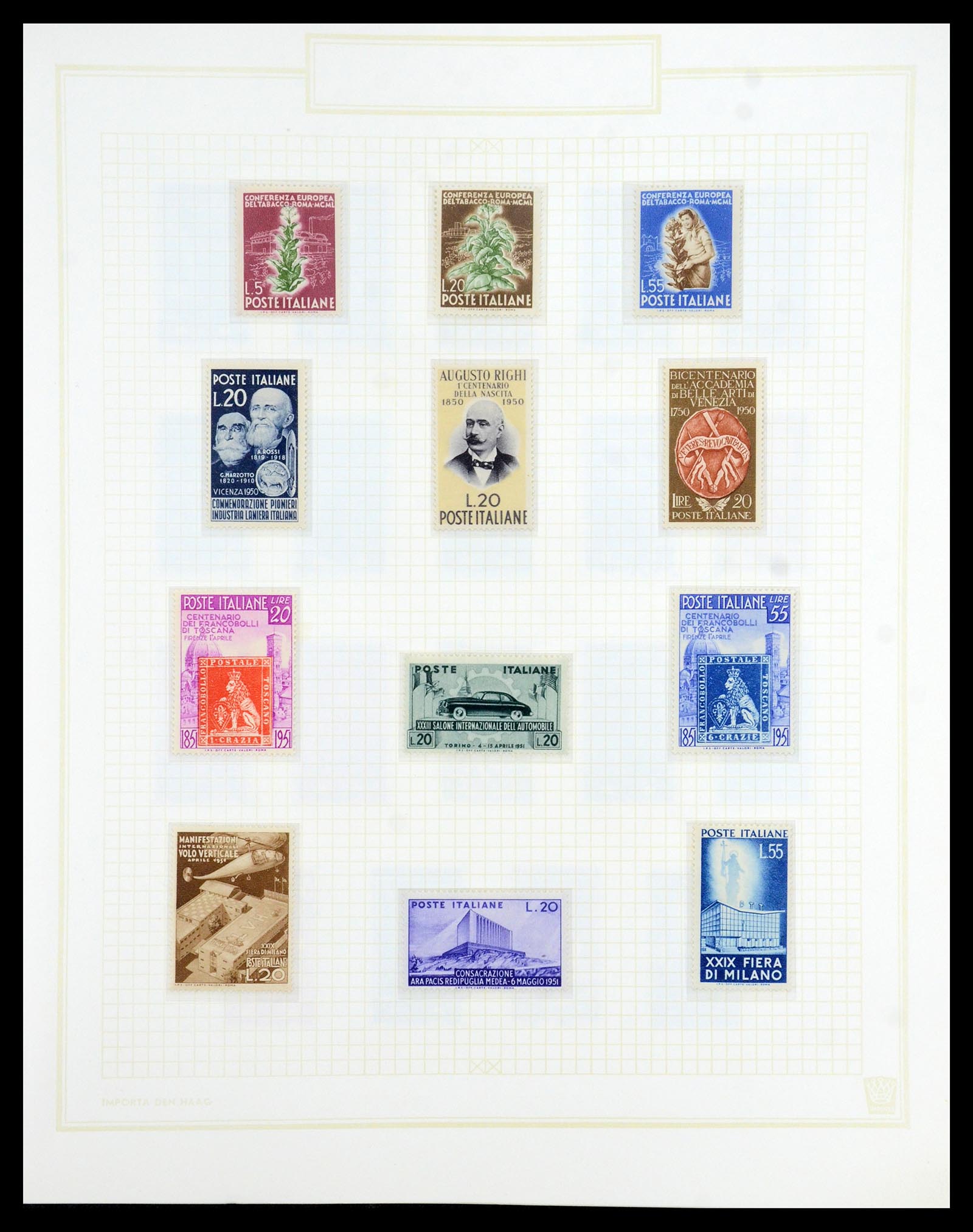 36417 048 - Postzegelverzameling 36417 Italië en Staten 1850-2001.
