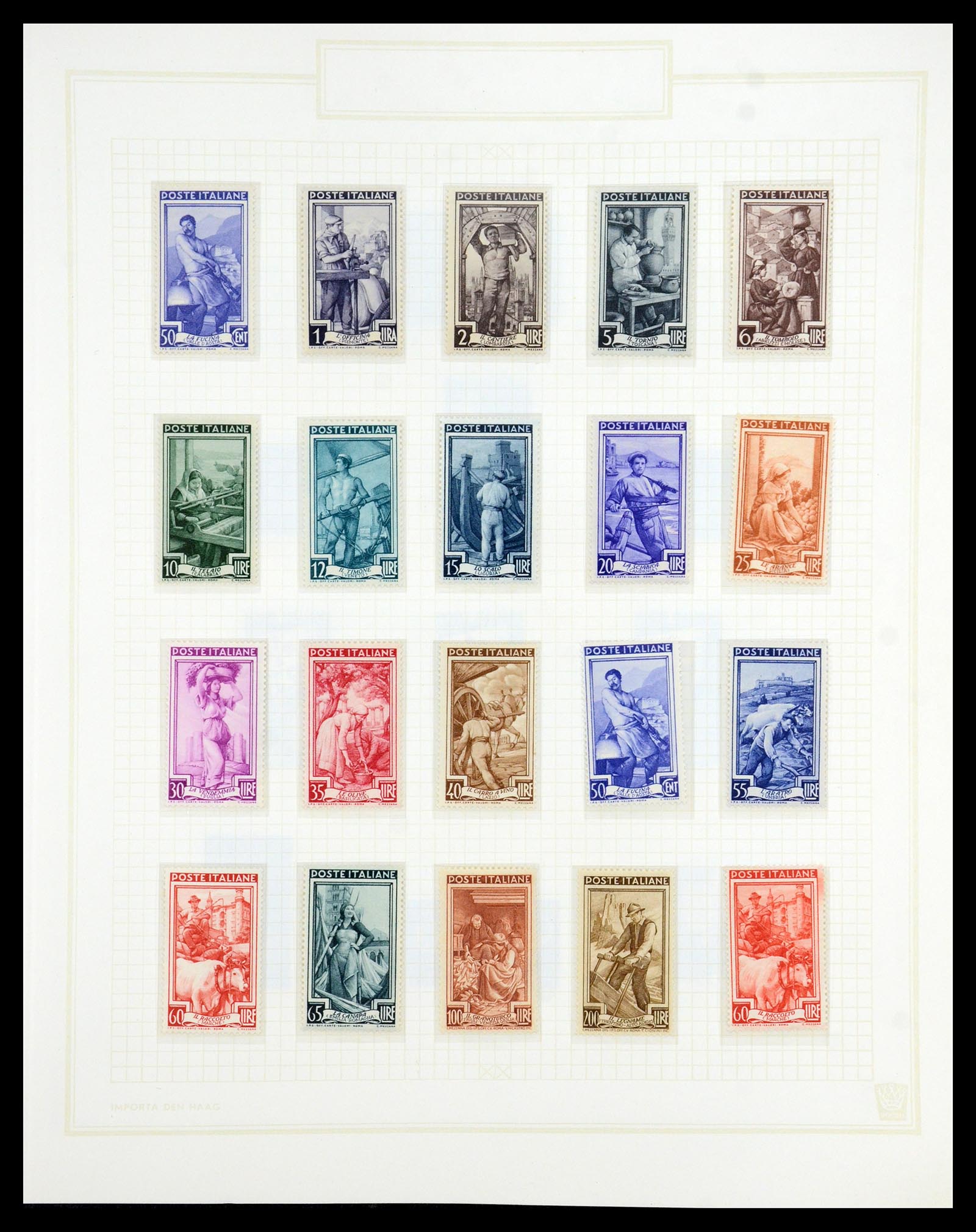 36417 050 - Postzegelverzameling 36417 Italië en Staten 1850-2001.