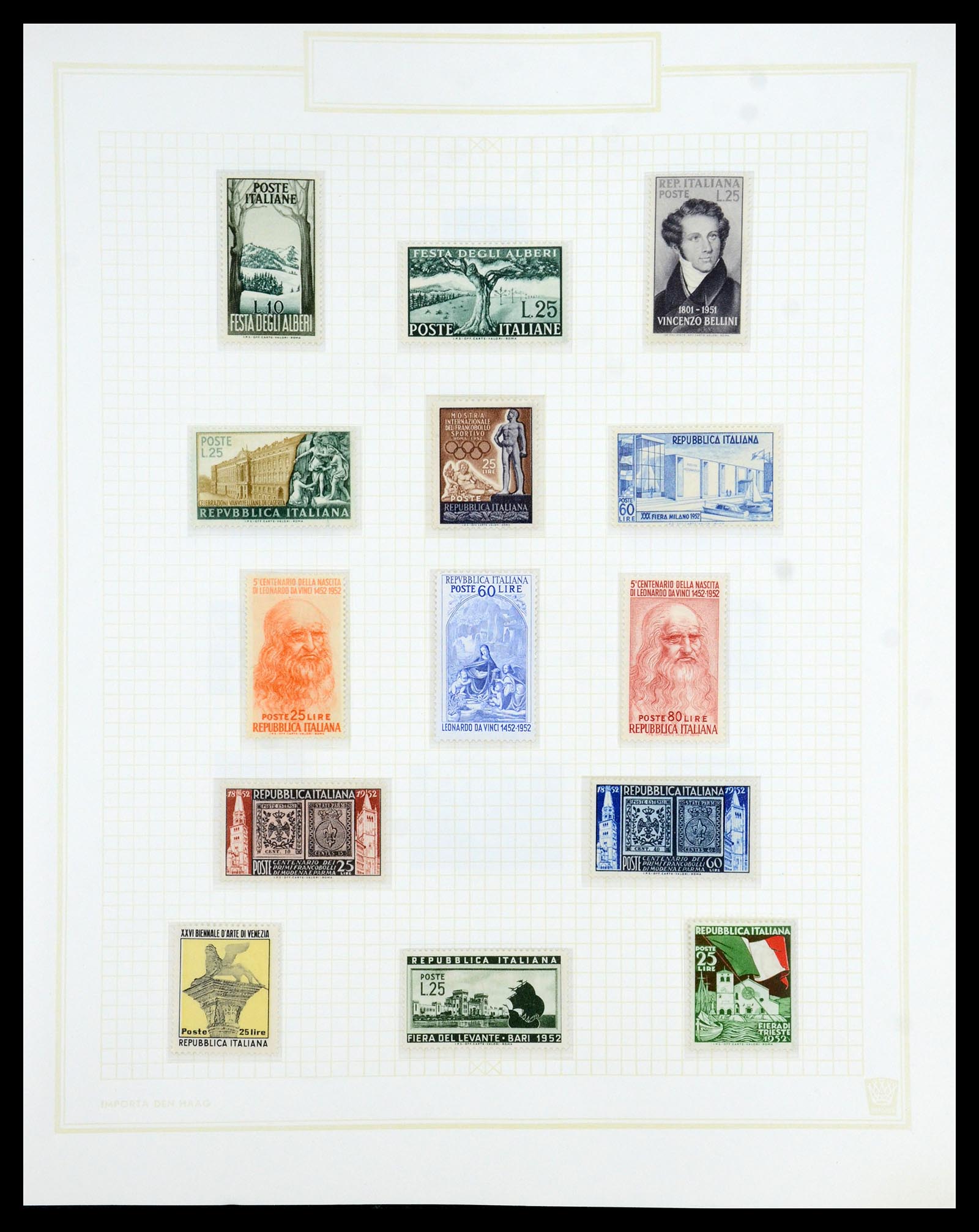 36417 053 - Postzegelverzameling 36417 Italië en Staten 1850-2001.