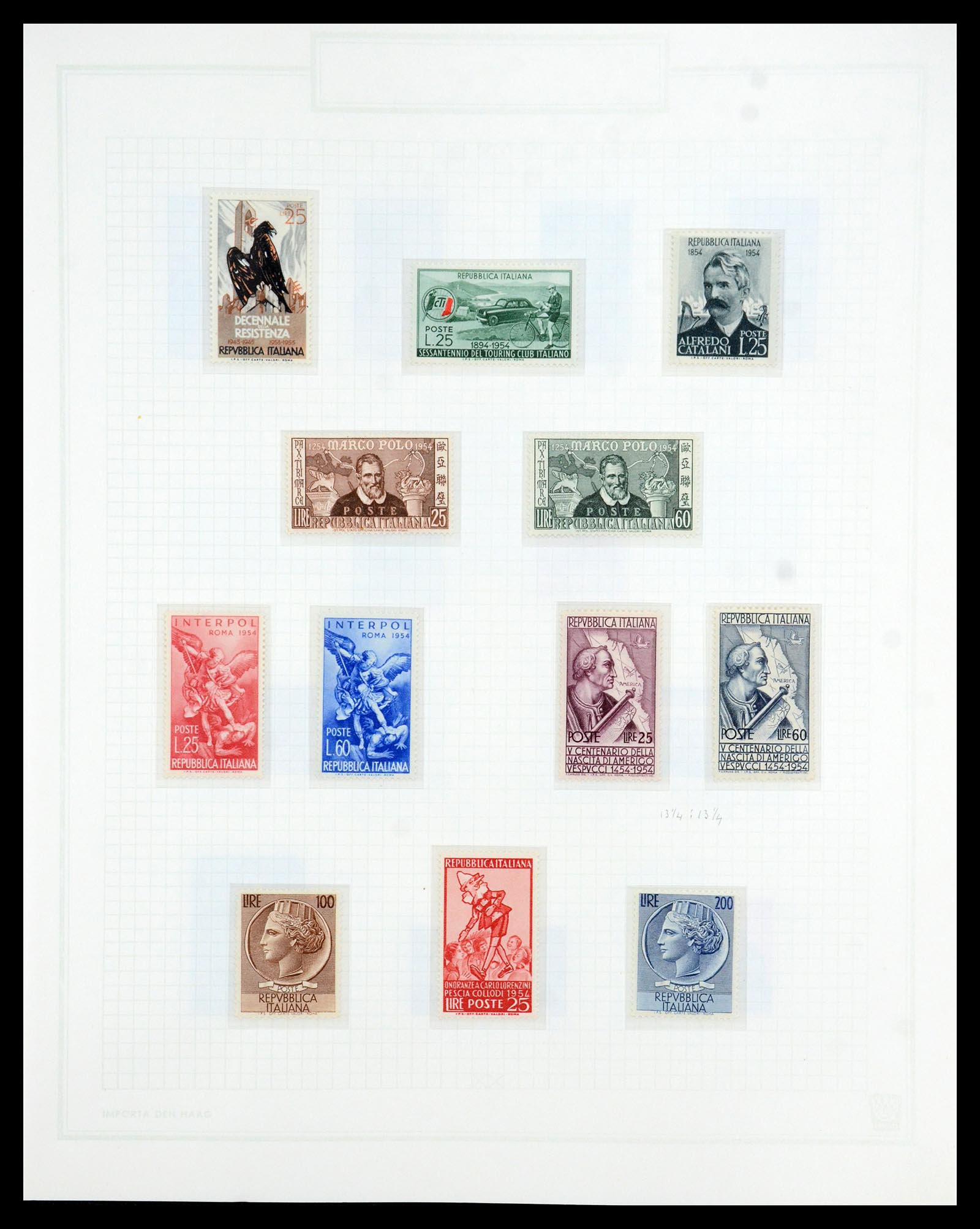 36417 058 - Postzegelverzameling 36417 Italië en Staten 1850-2001.