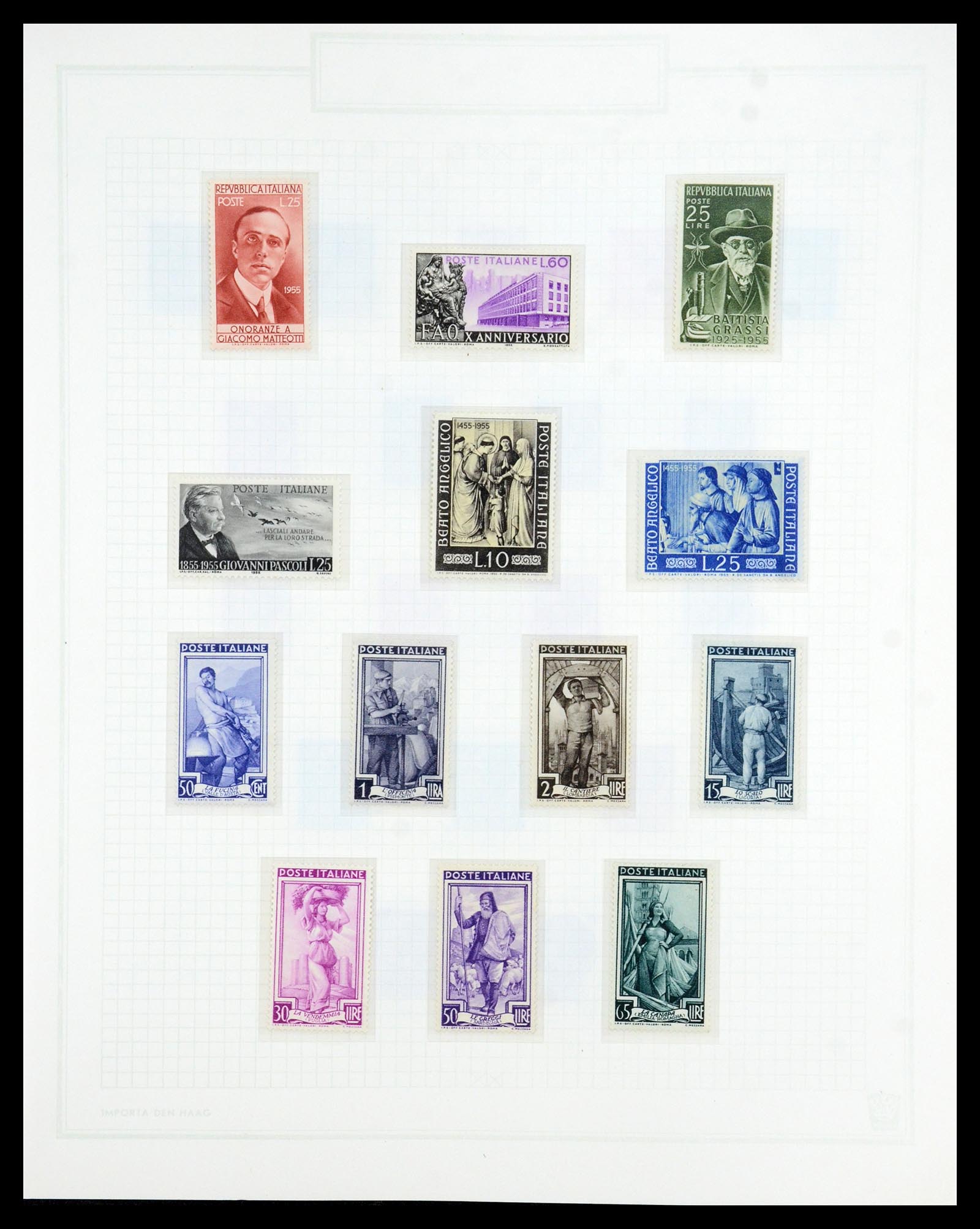 36417 060 - Postzegelverzameling 36417 Italië en Staten 1850-2001.