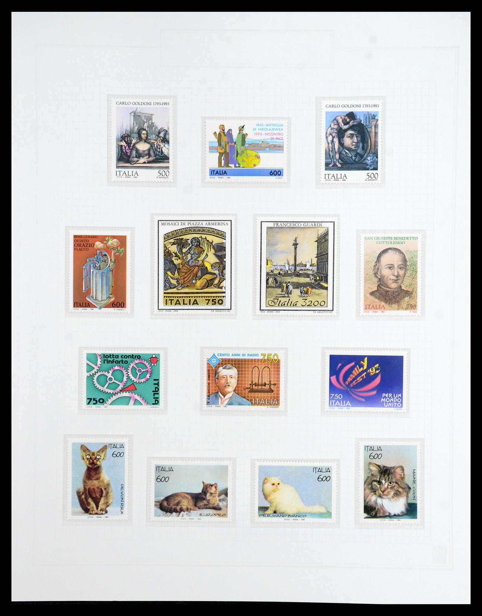 36417 222 - Postzegelverzameling 36417 Italië en Staten 1850-2001.