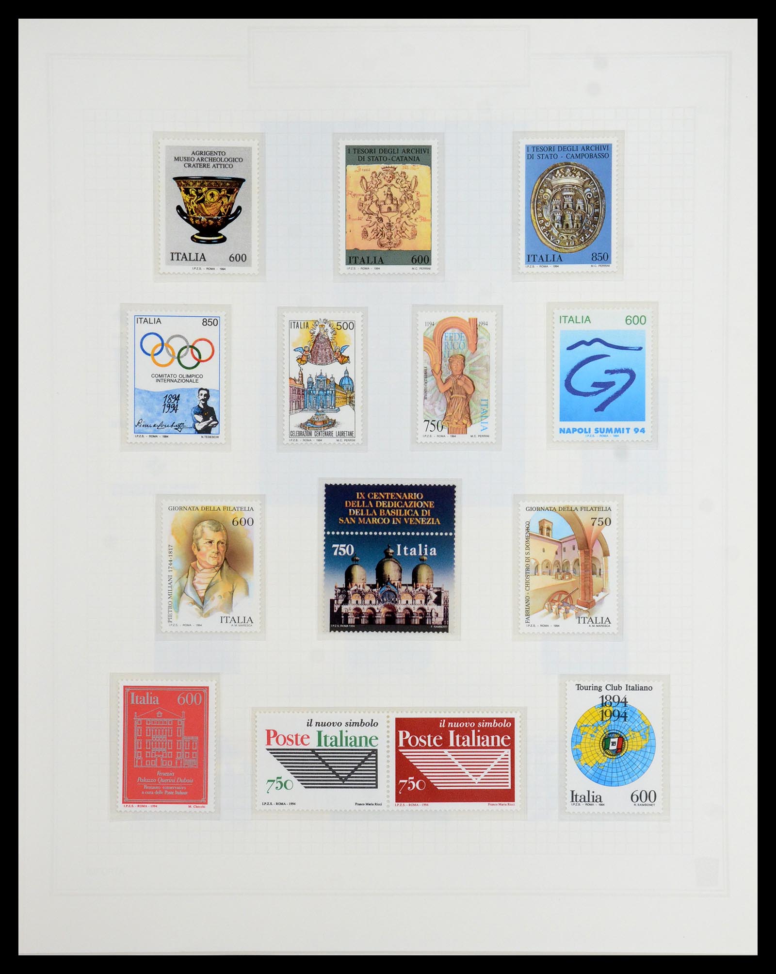 36417 228 - Postzegelverzameling 36417 Italië en Staten 1850-2001.