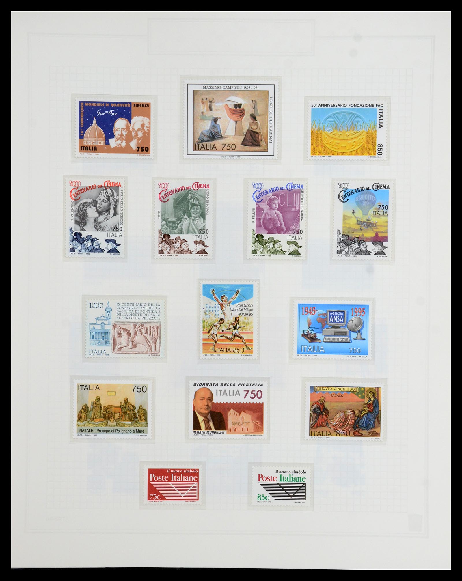 36417 233 - Postzegelverzameling 36417 Italië en Staten 1850-2001.