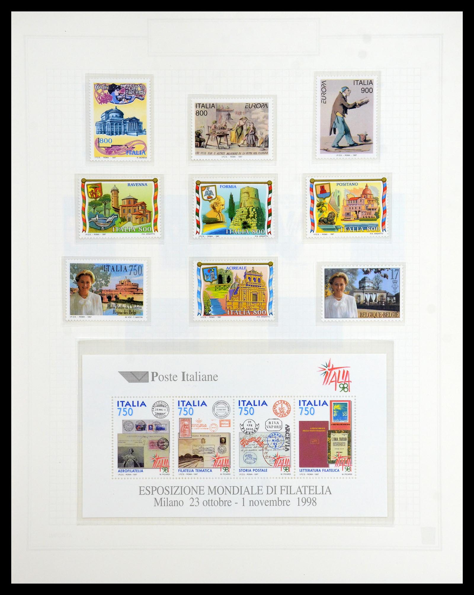36417 240 - Postzegelverzameling 36417 Italië en Staten 1850-2001.