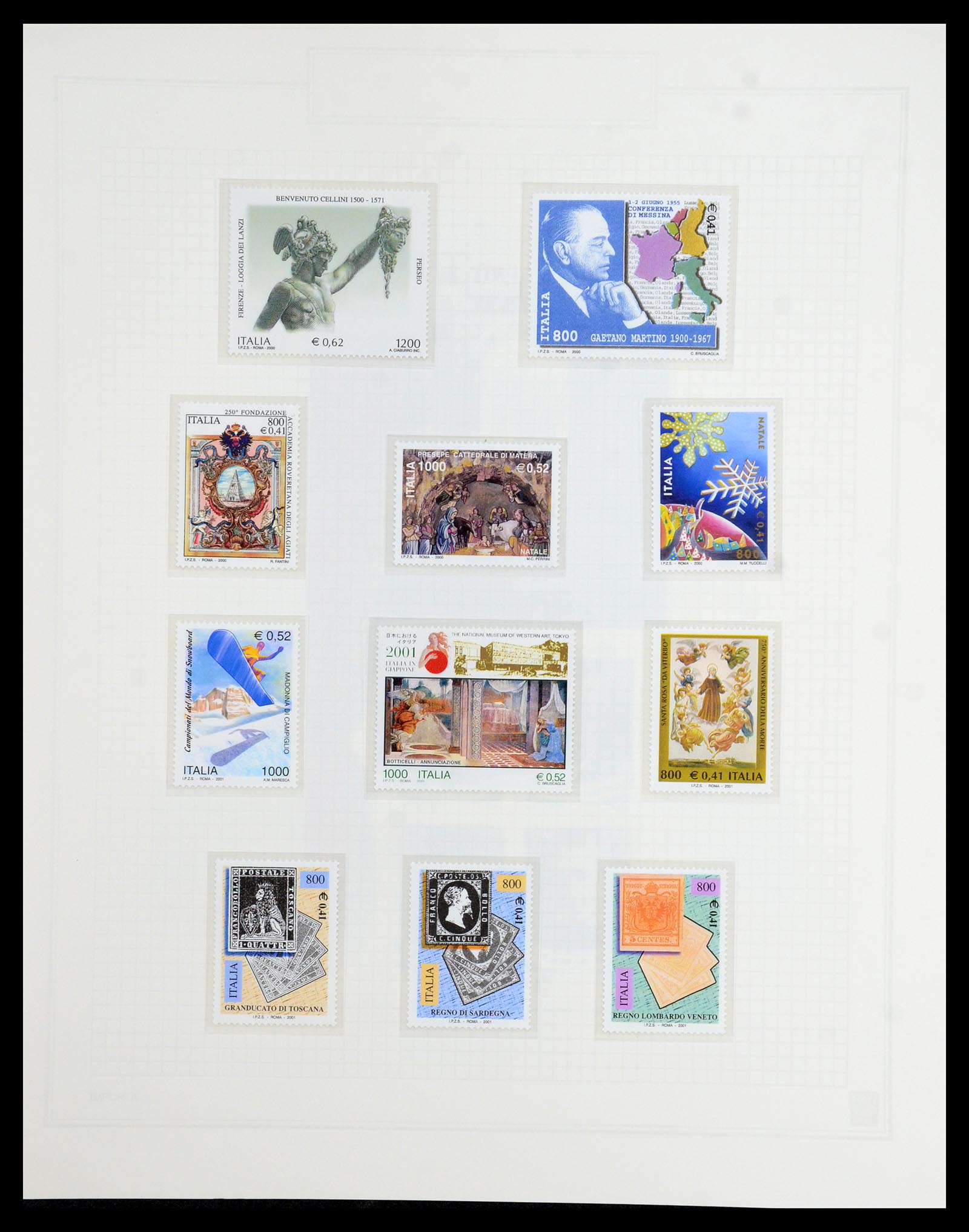 36417 261 - Postzegelverzameling 36417 Italië en Staten 1850-2001.