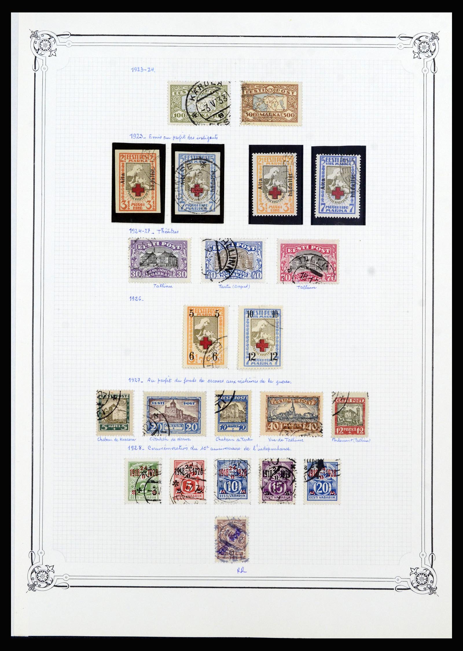 36418 003 - Postzegelverzameling 36418 Baltische Staten 1918-1991.