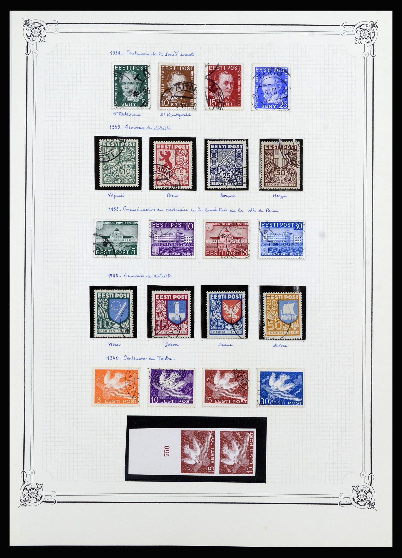 36418 007 - Postzegelverzameling 36418 Baltische Staten 1918-1991.