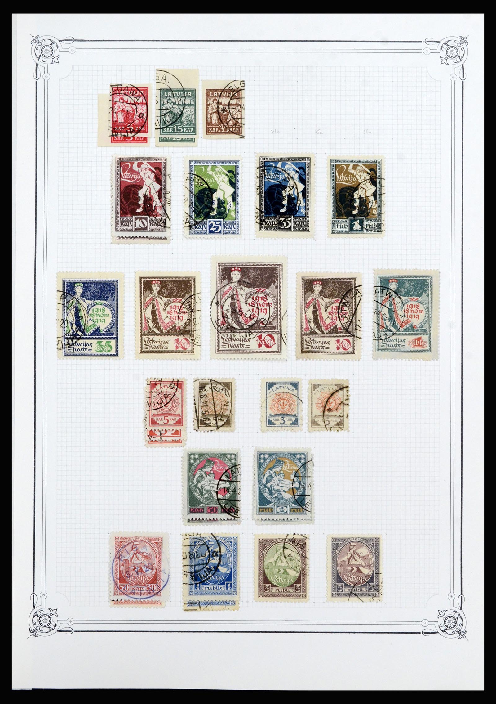 36418 013 - Postzegelverzameling 36418 Baltische Staten 1918-1991.