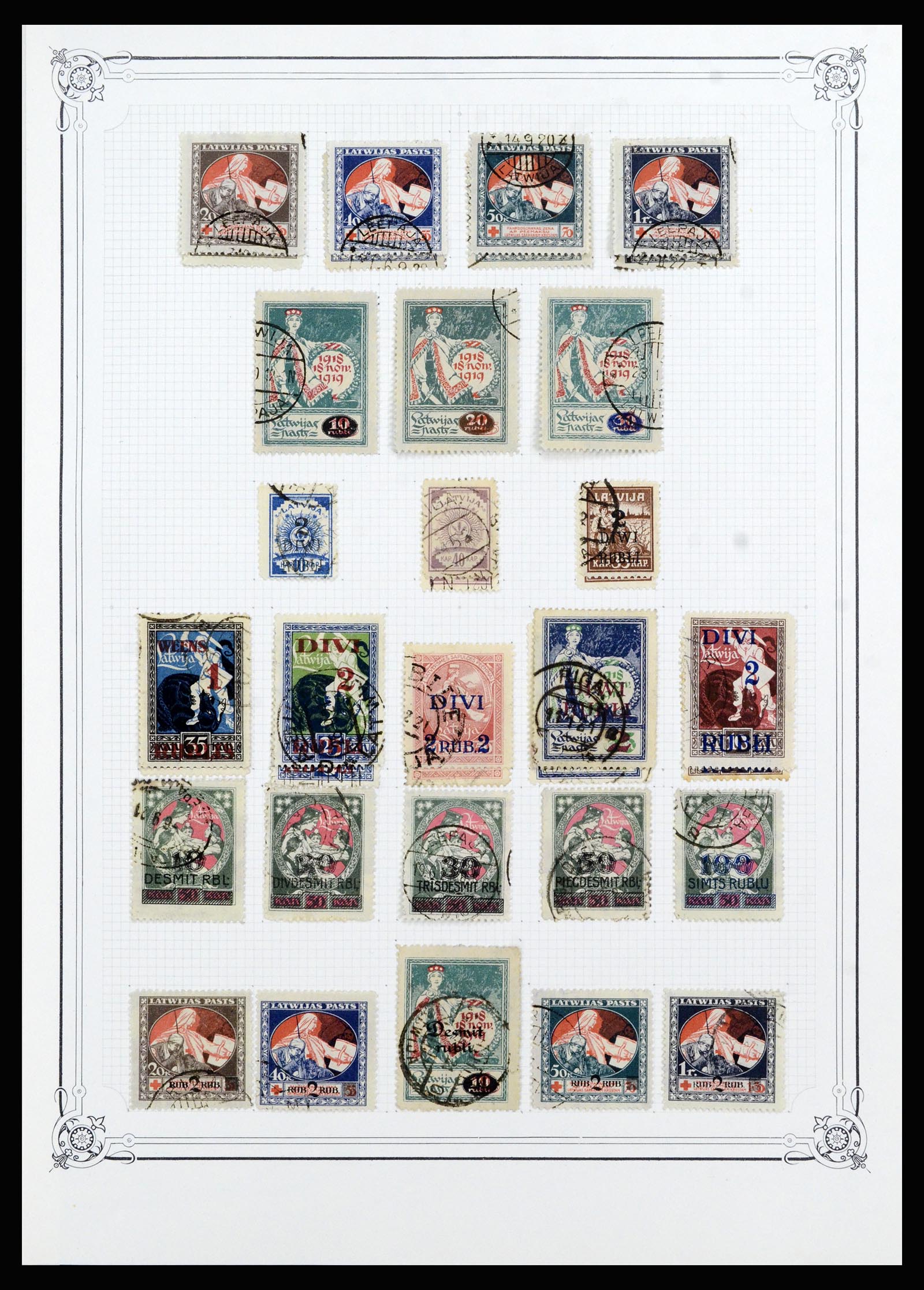 36418 014 - Postzegelverzameling 36418 Baltische Staten 1918-1991.