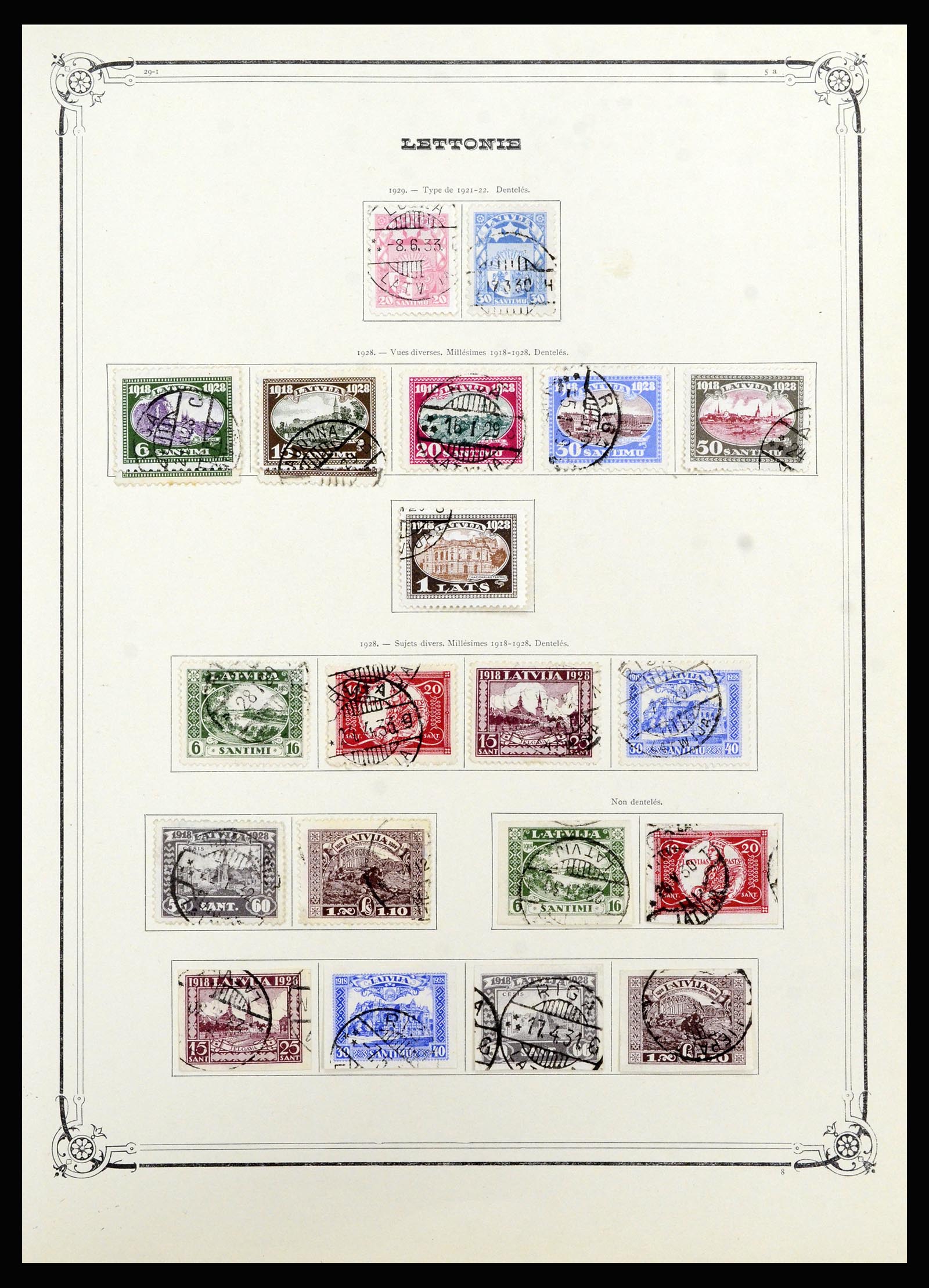 36418 018 - Stamp collection 36418 Baltic States 1918-1991.