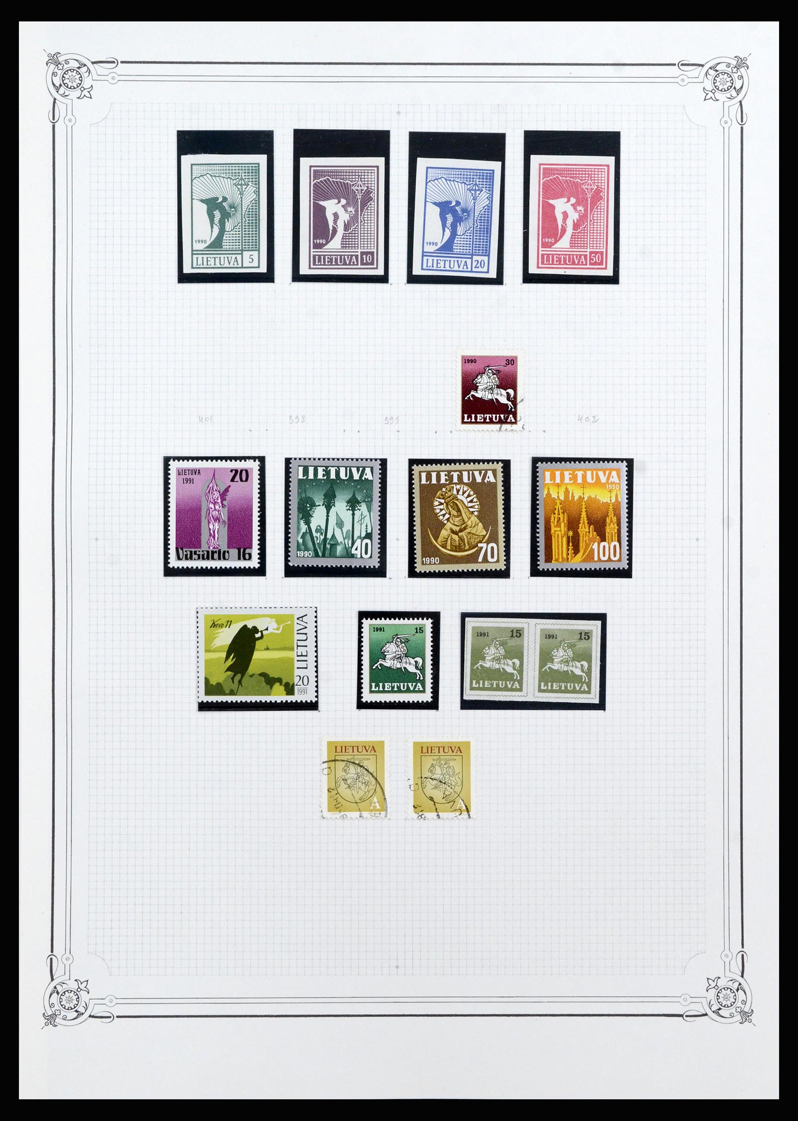 36418 049 - Postzegelverzameling 36418 Baltische Staten 1918-1991.