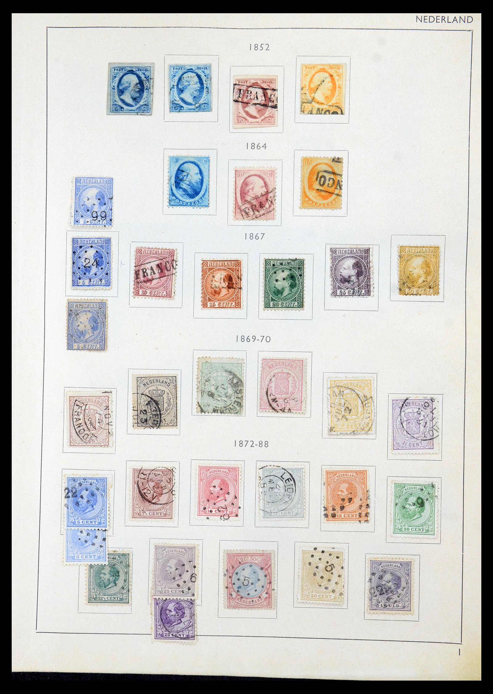 36420 001 - Postzegelverzameling 36420 Nederland 1852-1986.