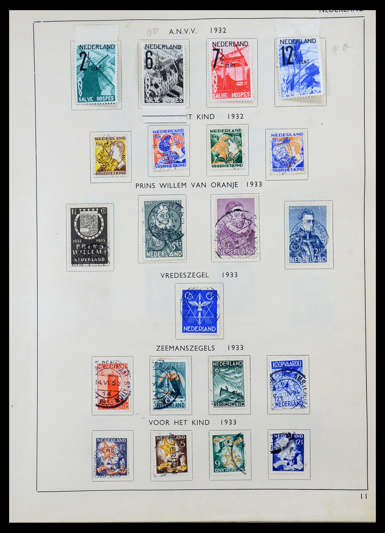 36420 013 - Postzegelverzameling 36420 Nederland 1852-1986.