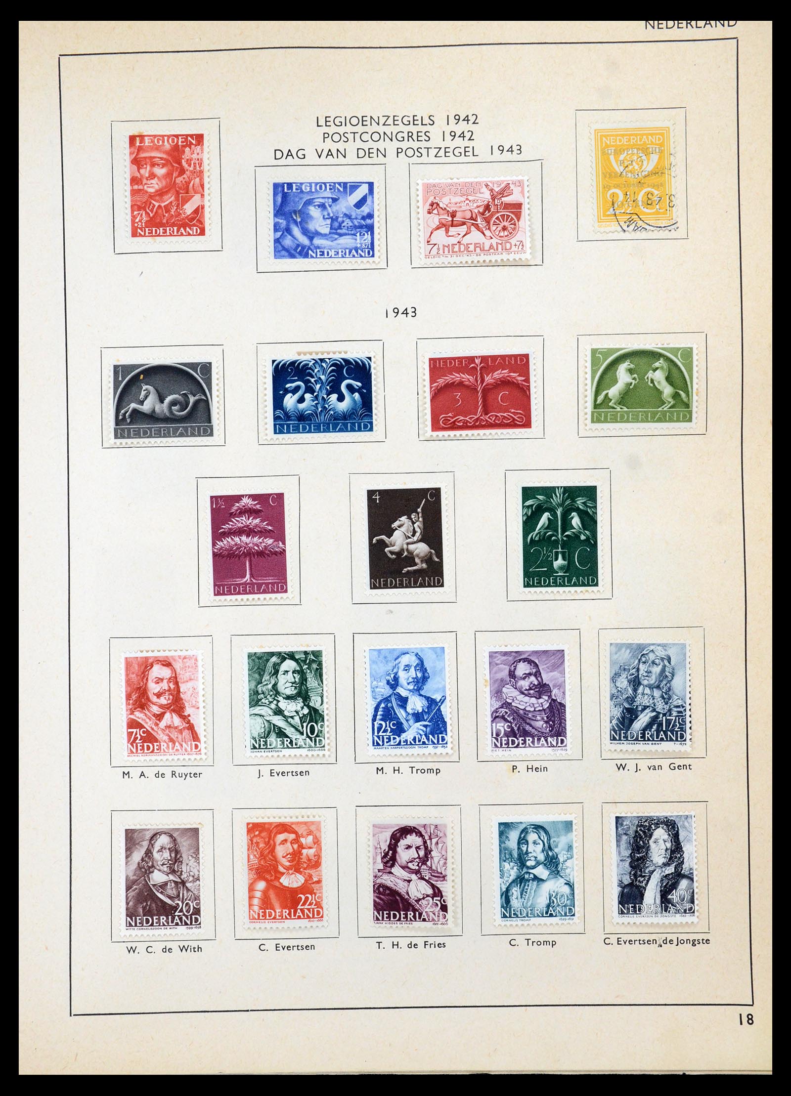 36420 020 - Postzegelverzameling 36420 Nederland 1852-1986.