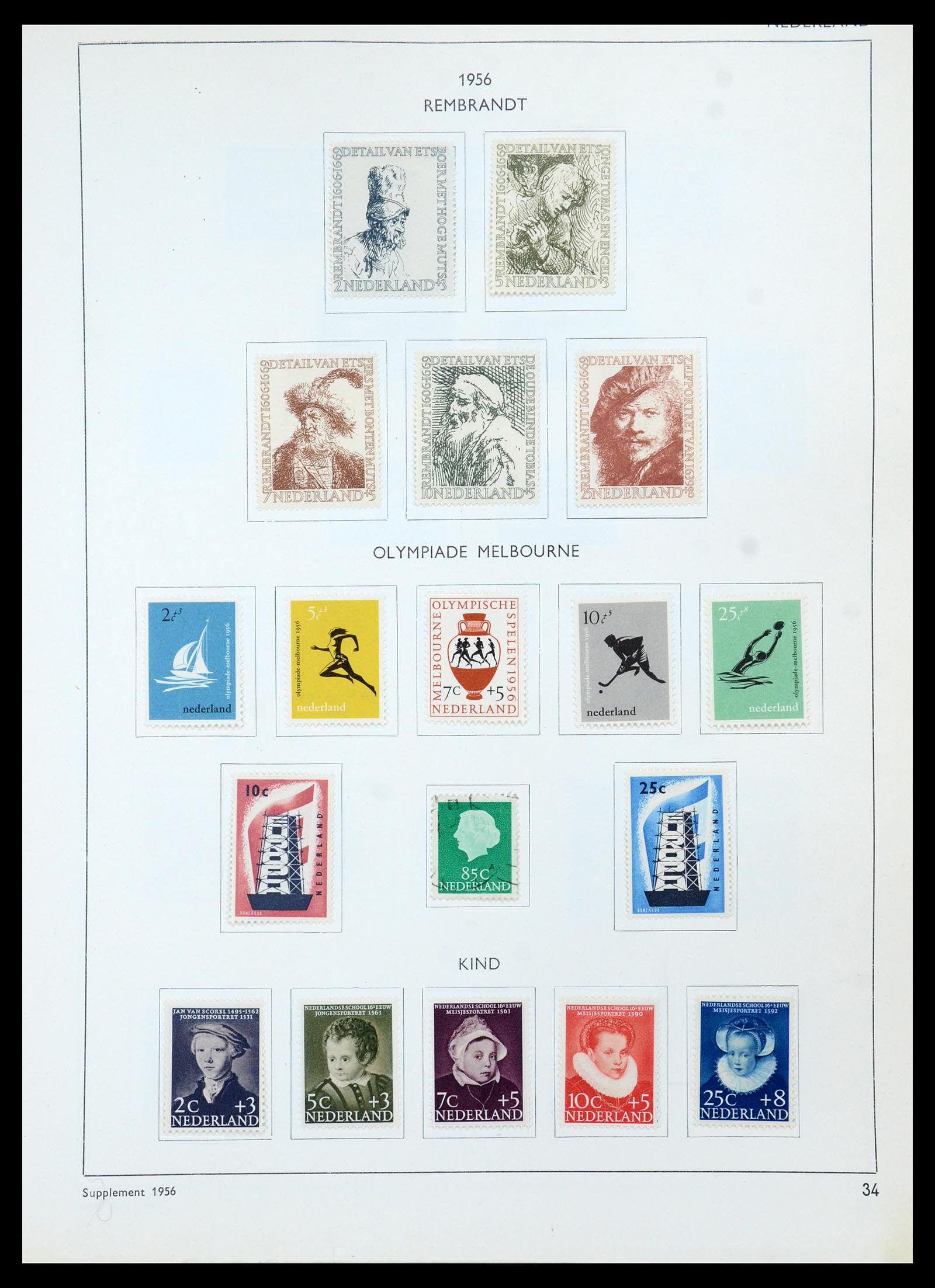 36420 037 - Postzegelverzameling 36420 Nederland 1852-1986.