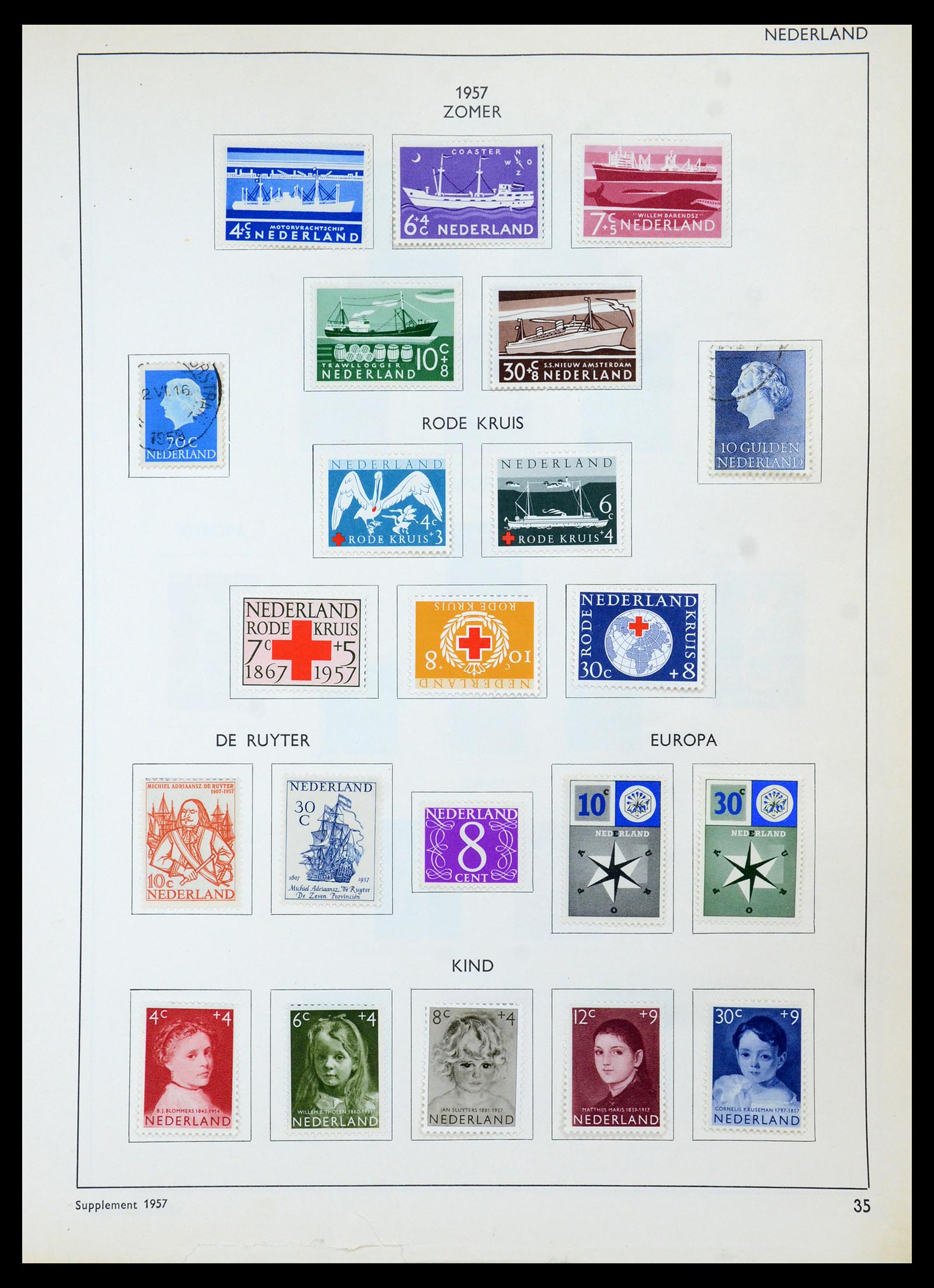 36420 038 - Postzegelverzameling 36420 Nederland 1852-1986.