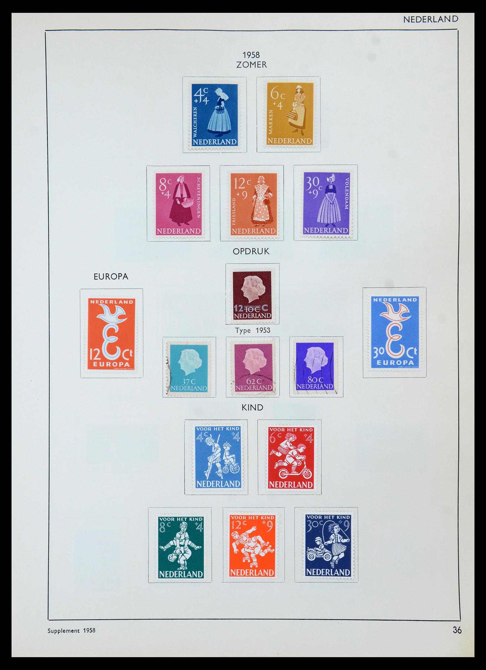 36420 039 - Postzegelverzameling 36420 Nederland 1852-1986.