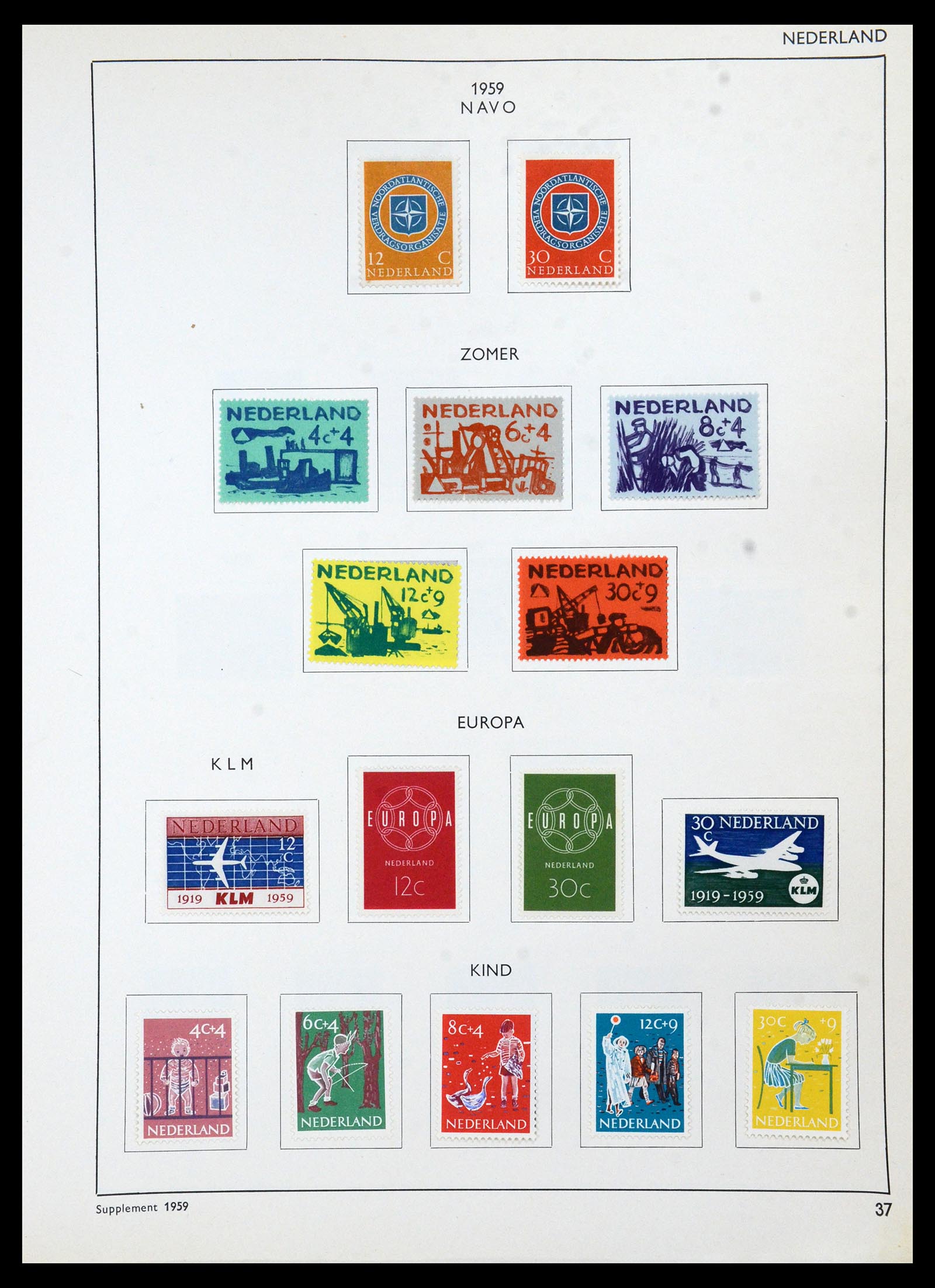 36420 040 - Postzegelverzameling 36420 Nederland 1852-1986.