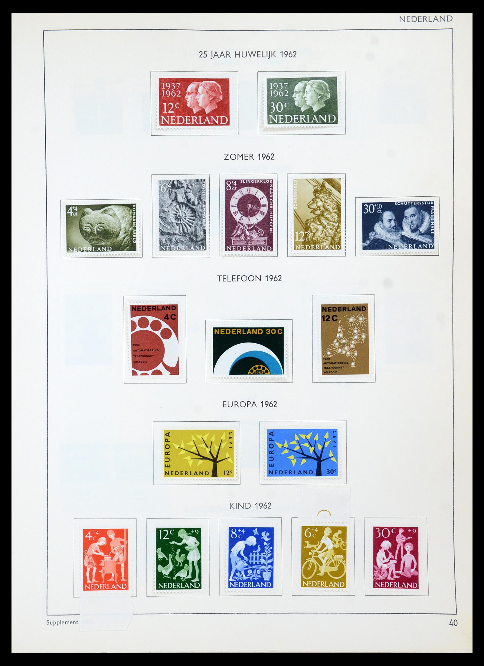 36420 043 - Postzegelverzameling 36420 Nederland 1852-1986.