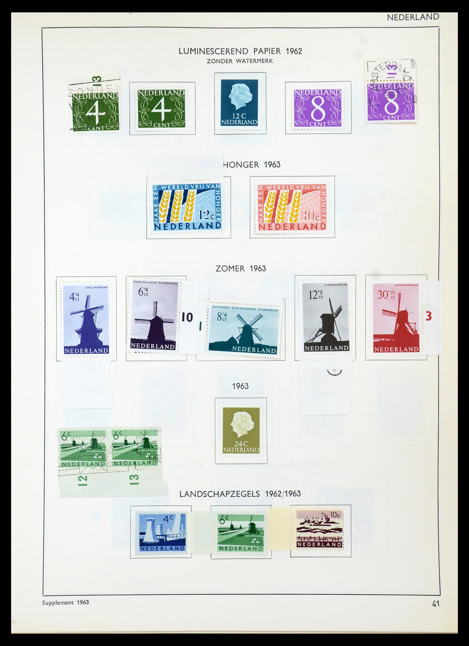 36420 044 - Postzegelverzameling 36420 Nederland 1852-1986.
