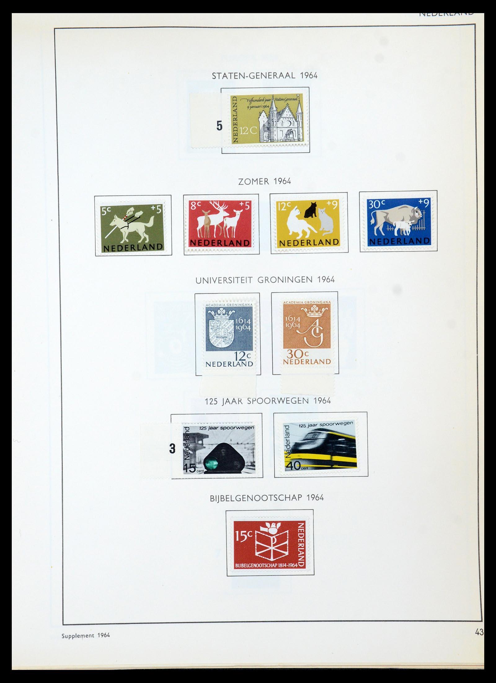 36420 046 - Postzegelverzameling 36420 Nederland 1852-1986.