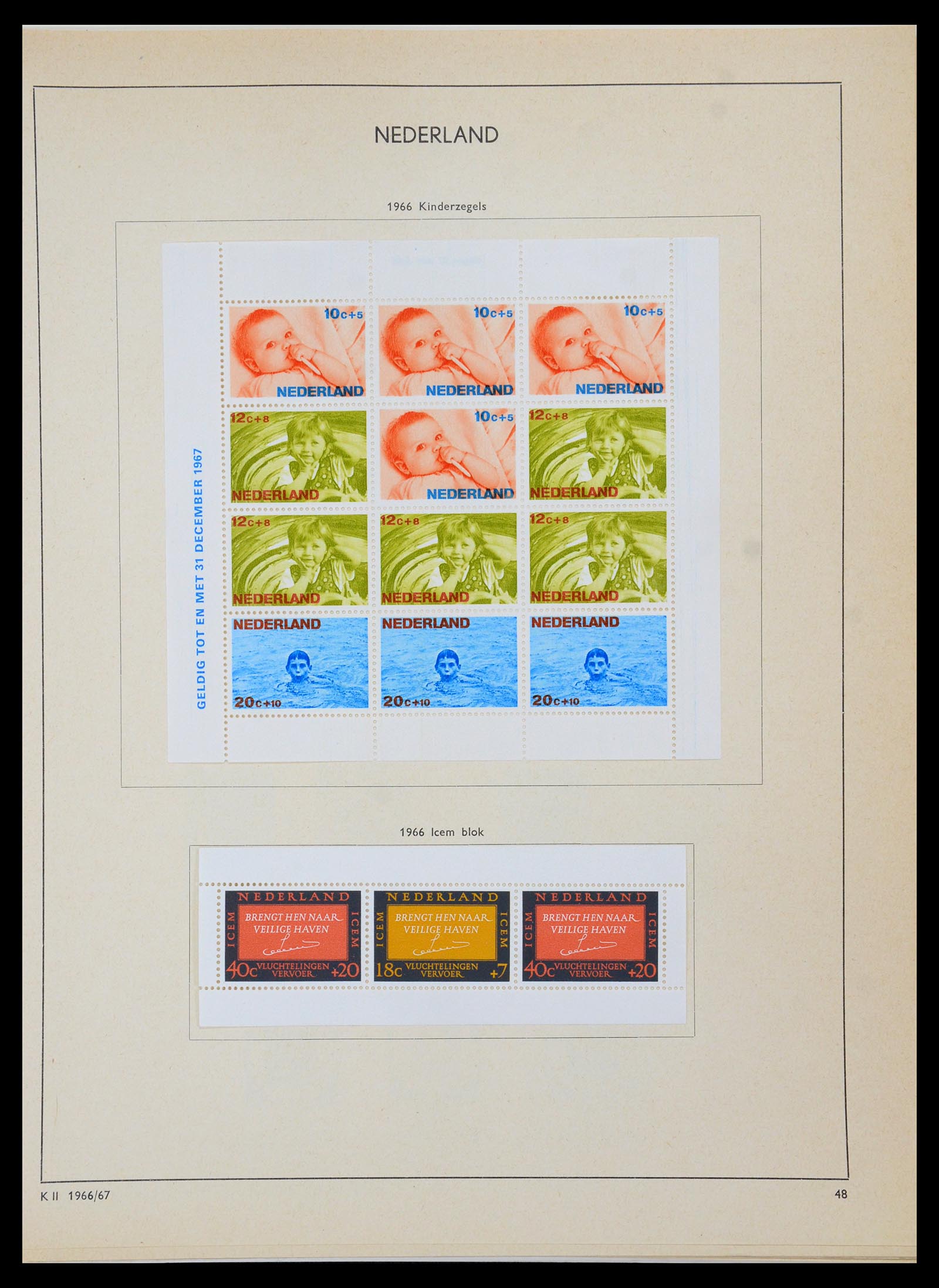 36420 053 - Postzegelverzameling 36420 Nederland 1852-1986.