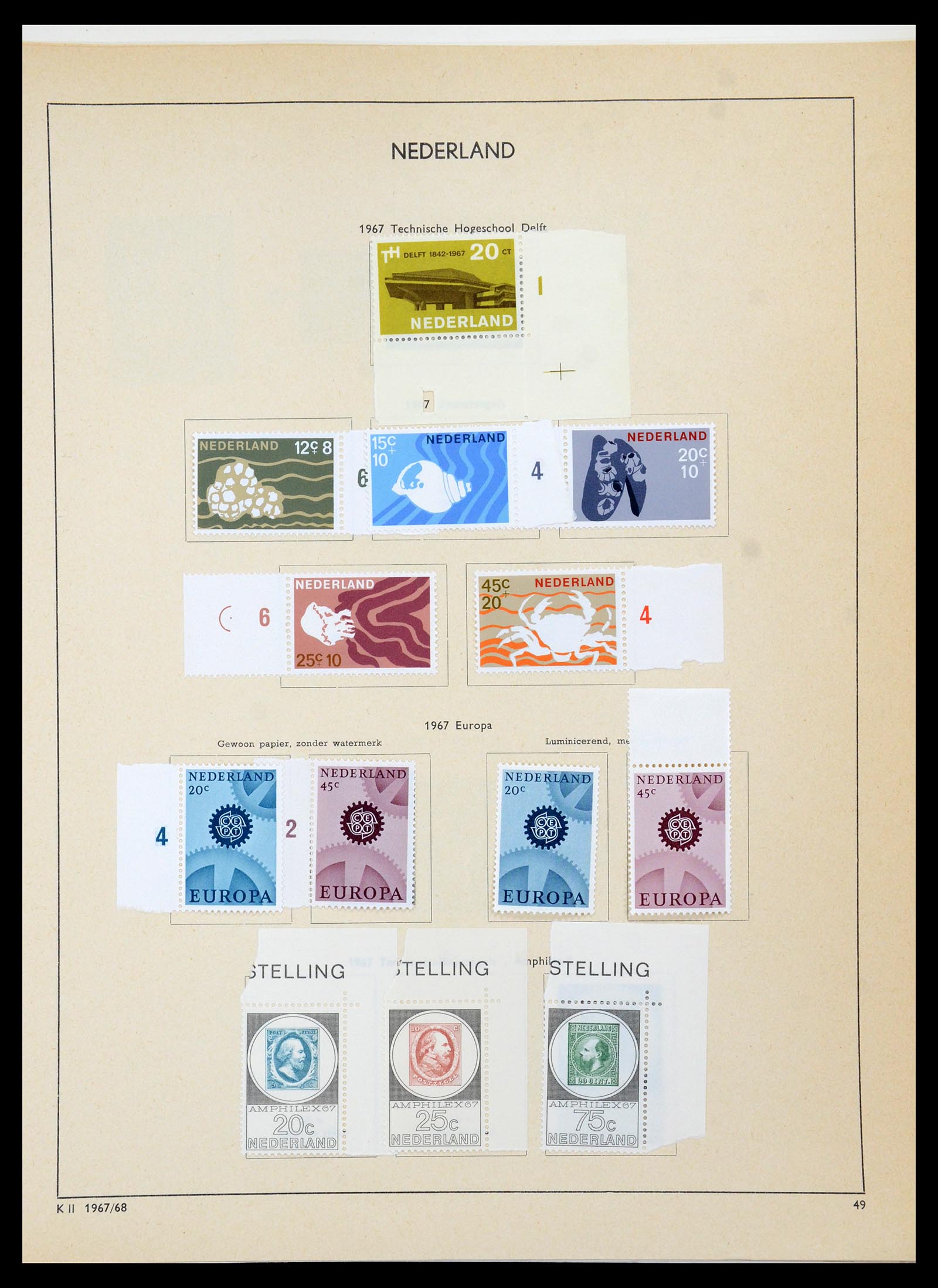 36420 054 - Postzegelverzameling 36420 Nederland 1852-1986.