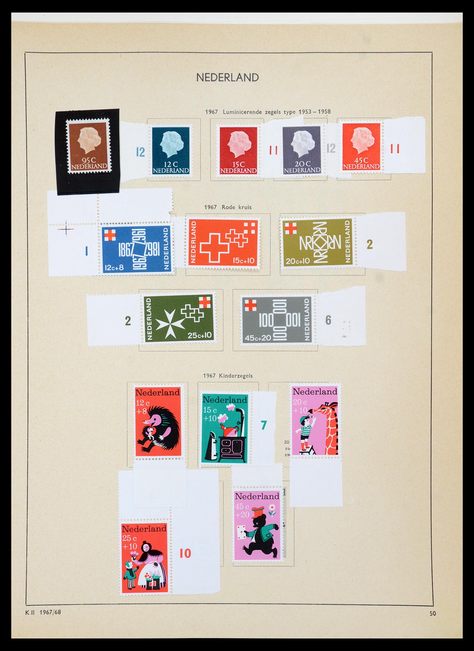 36420 055 - Postzegelverzameling 36420 Nederland 1852-1986.