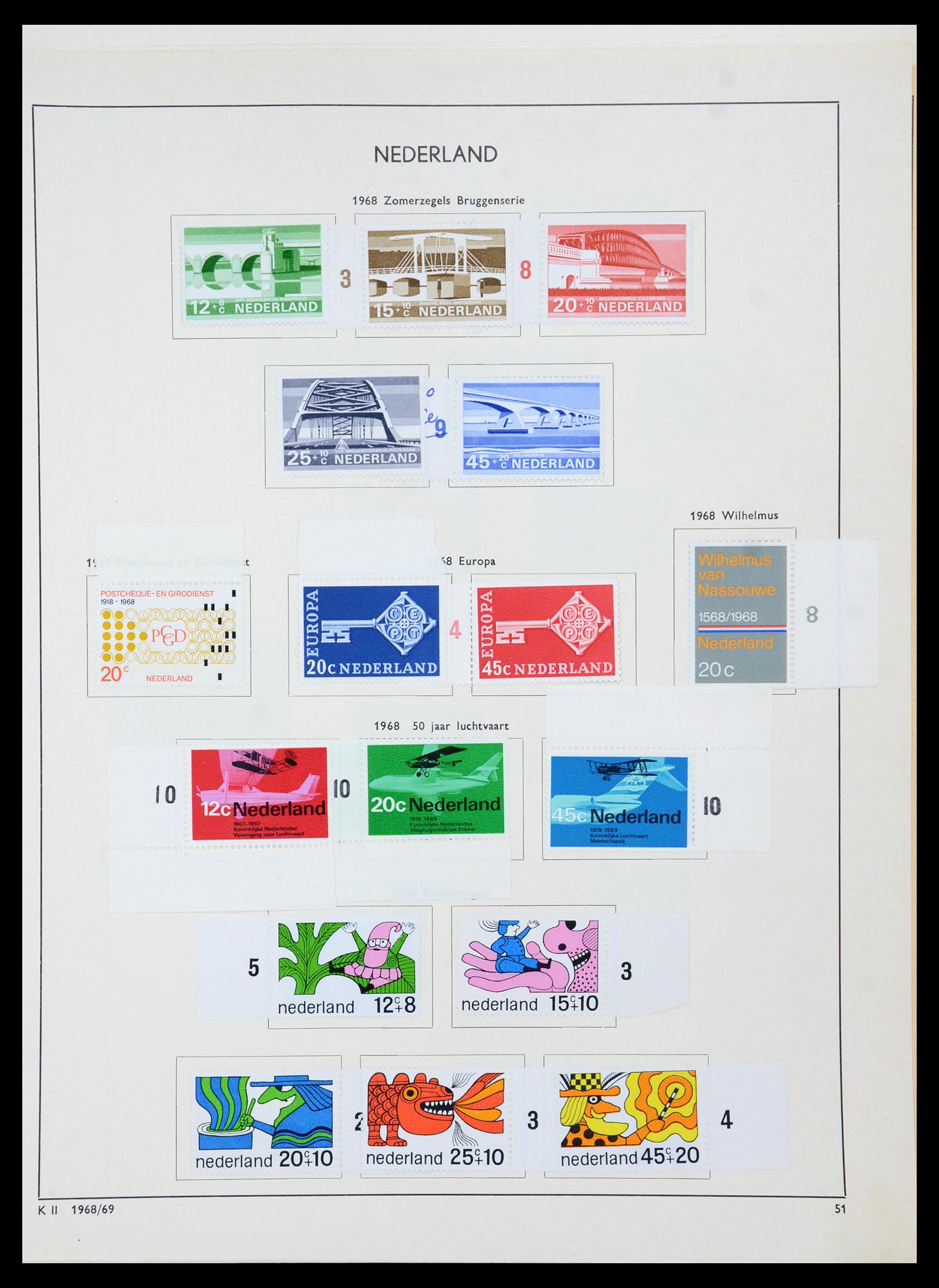 36420 057 - Postzegelverzameling 36420 Nederland 1852-1986.