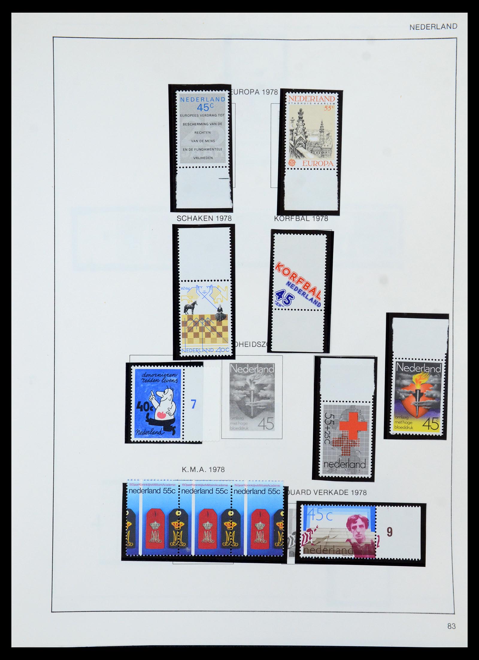 36420 082 - Postzegelverzameling 36420 Nederland 1852-1986.